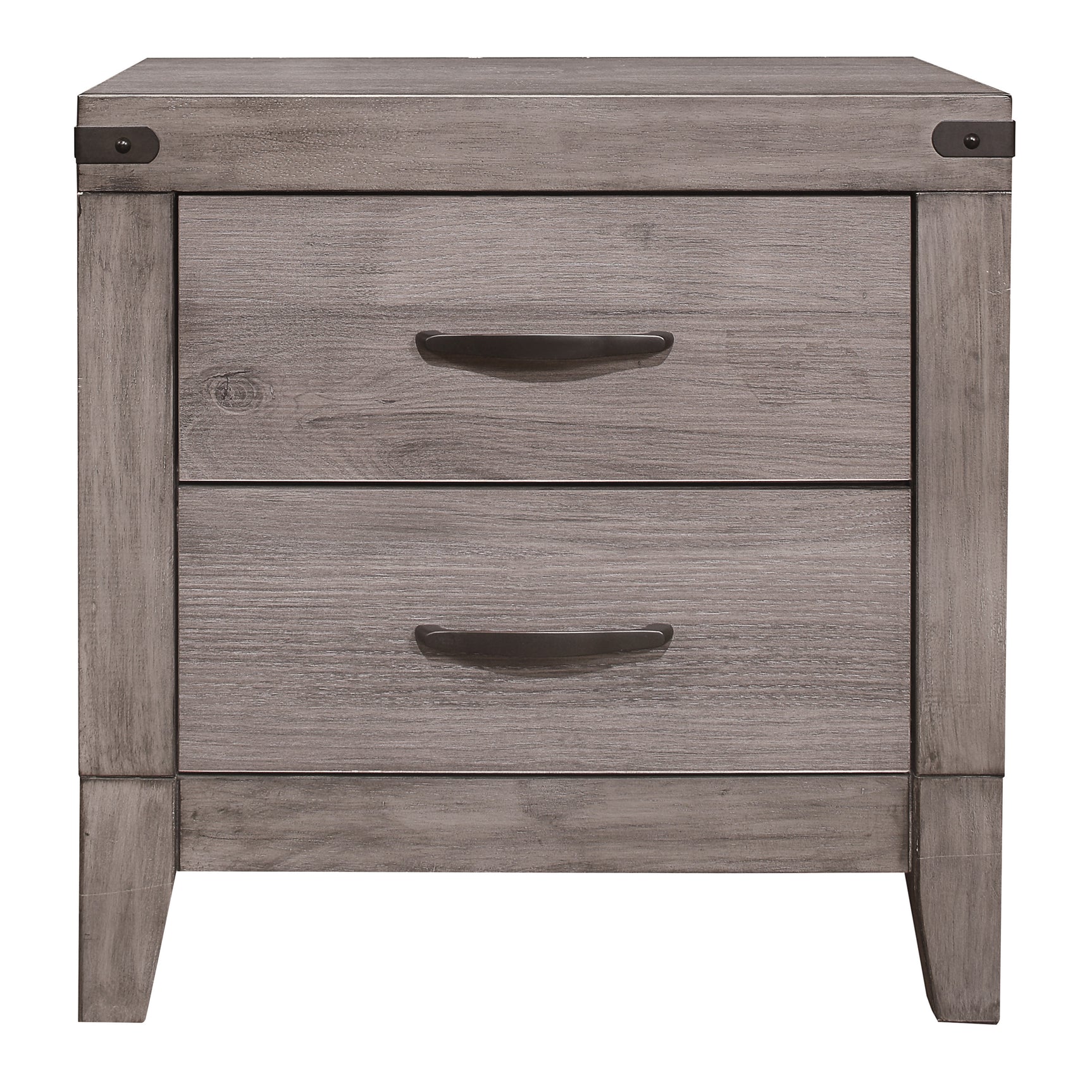 Woodrow Brownish Gray 5-Piece Twin Bedroom Set - Ornate Home