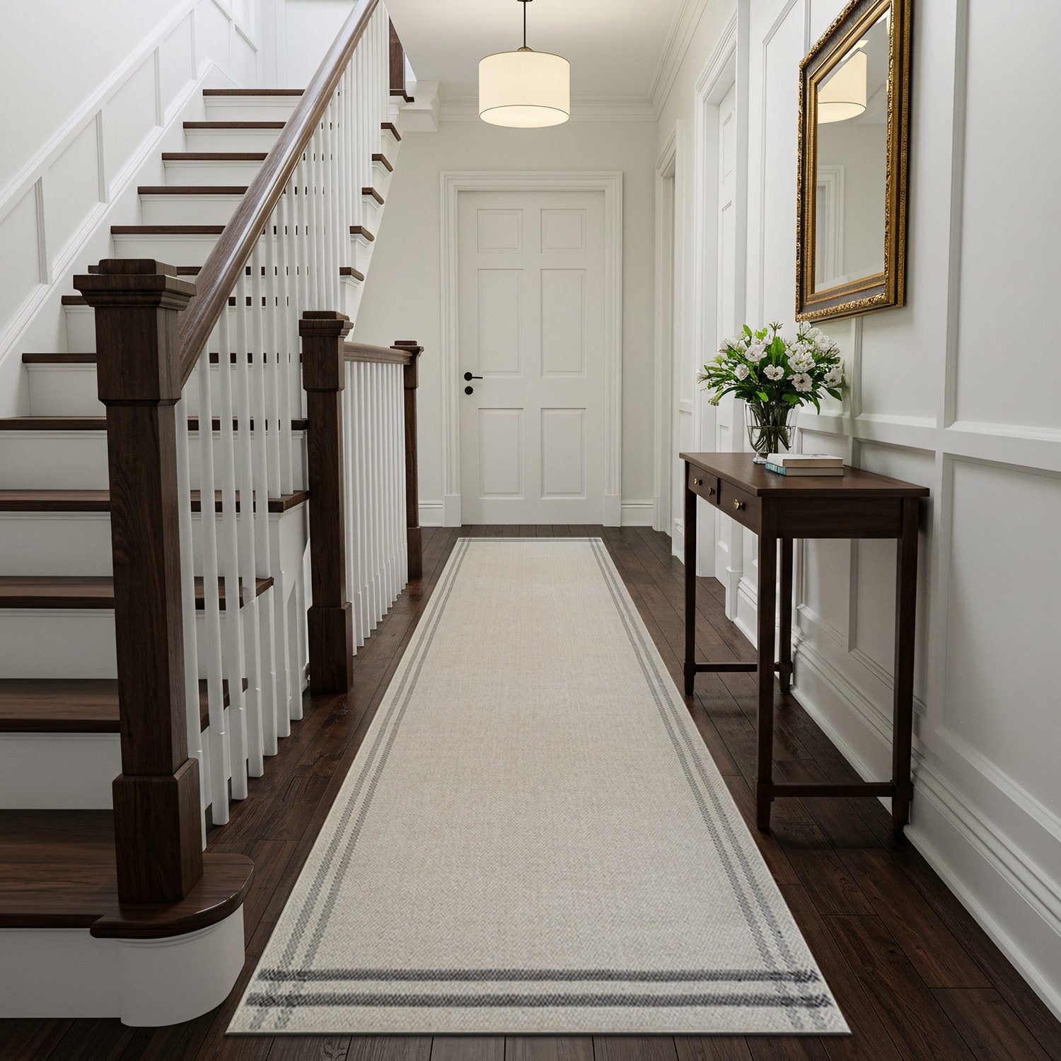 Woolen Bone 7 Washable Jute-Look Rug | Minimalist Decor - Ornate Home