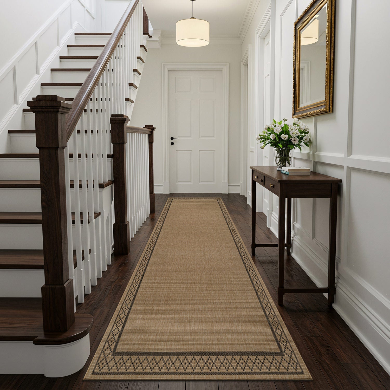 Woolen Natural Easy Jute-Look Area Rug | Pet-Friendly & Durable - Ornate Home
