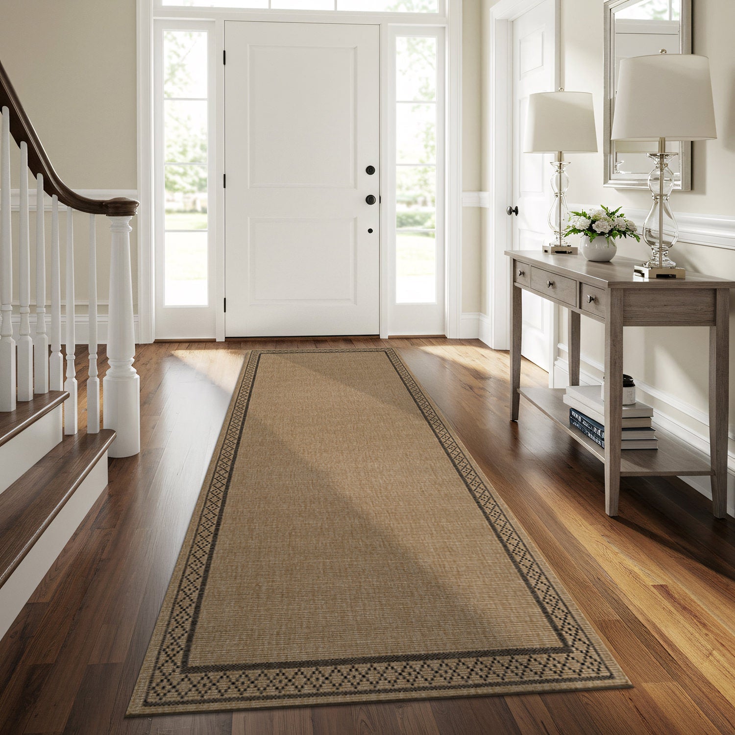 Woolen Natural Easy Jute-Look Area Rug | Pet-Friendly & Durable - Ornate Home