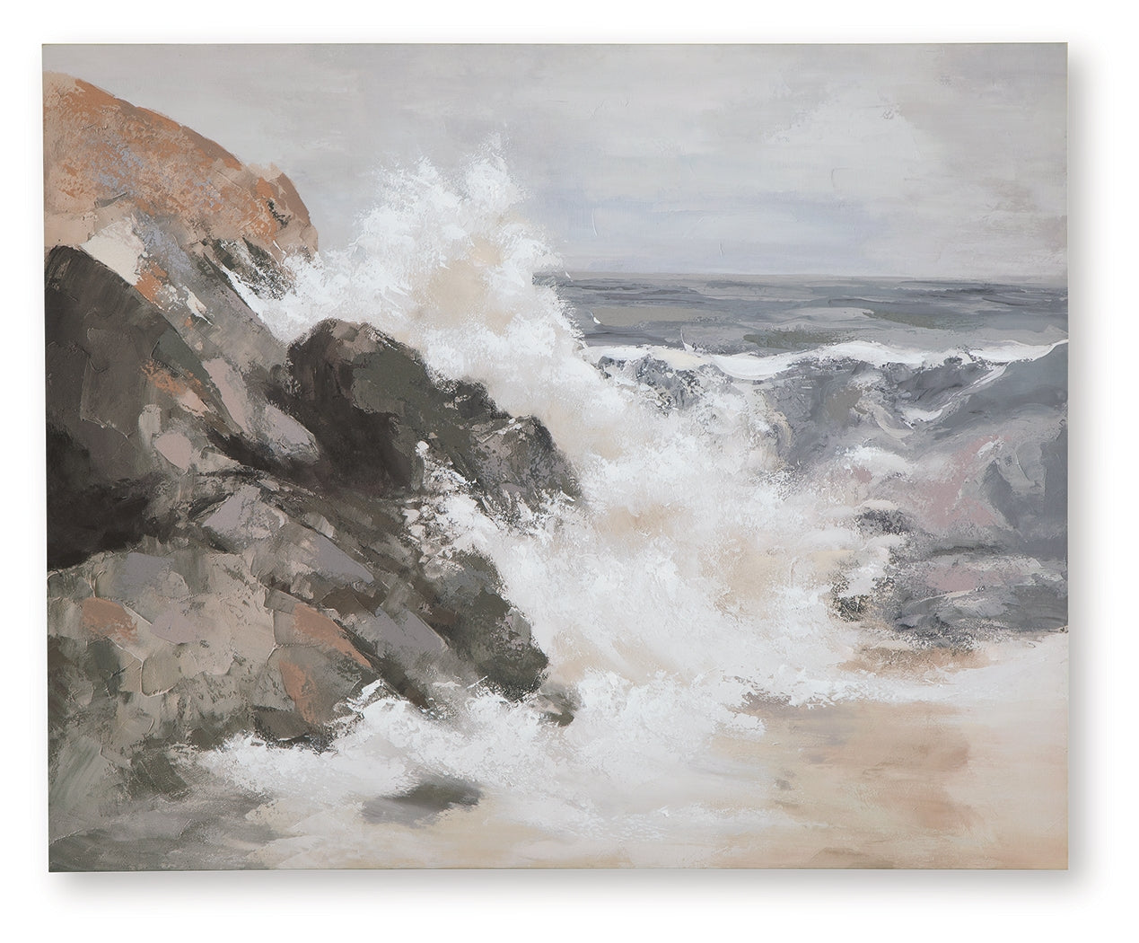 Worthner Tan/Gray/White Wall Art (Online Special Price) - Ornate Home