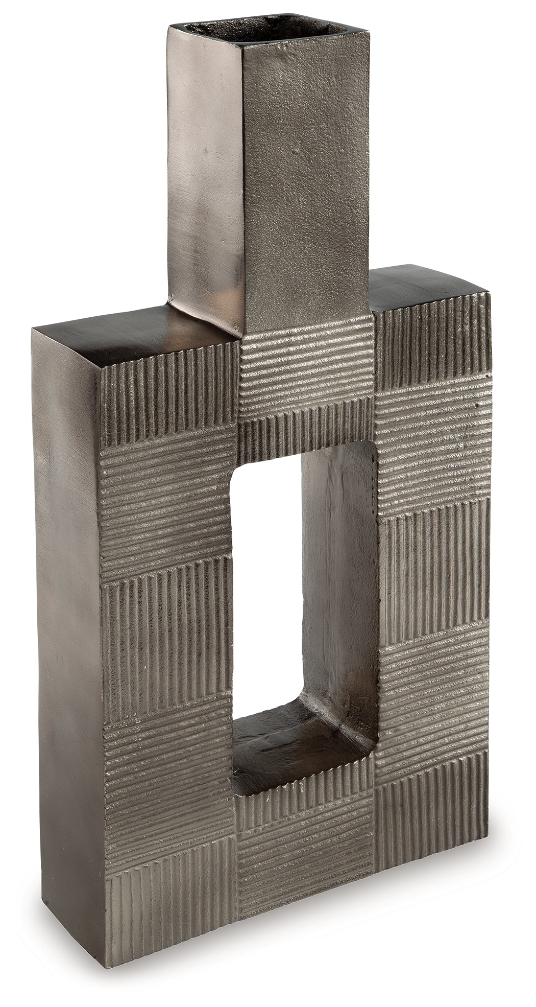 Wrengrove Antique Nickel Finish Vase - Ornate Home