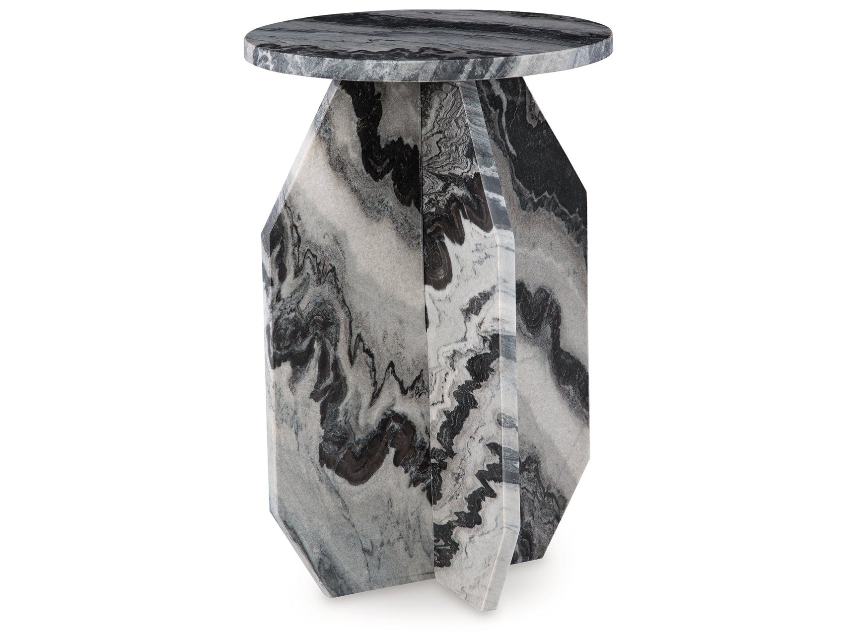 Wrenlane Black/White/Taupe Accent Table (Online Special Price) - Ornate Home