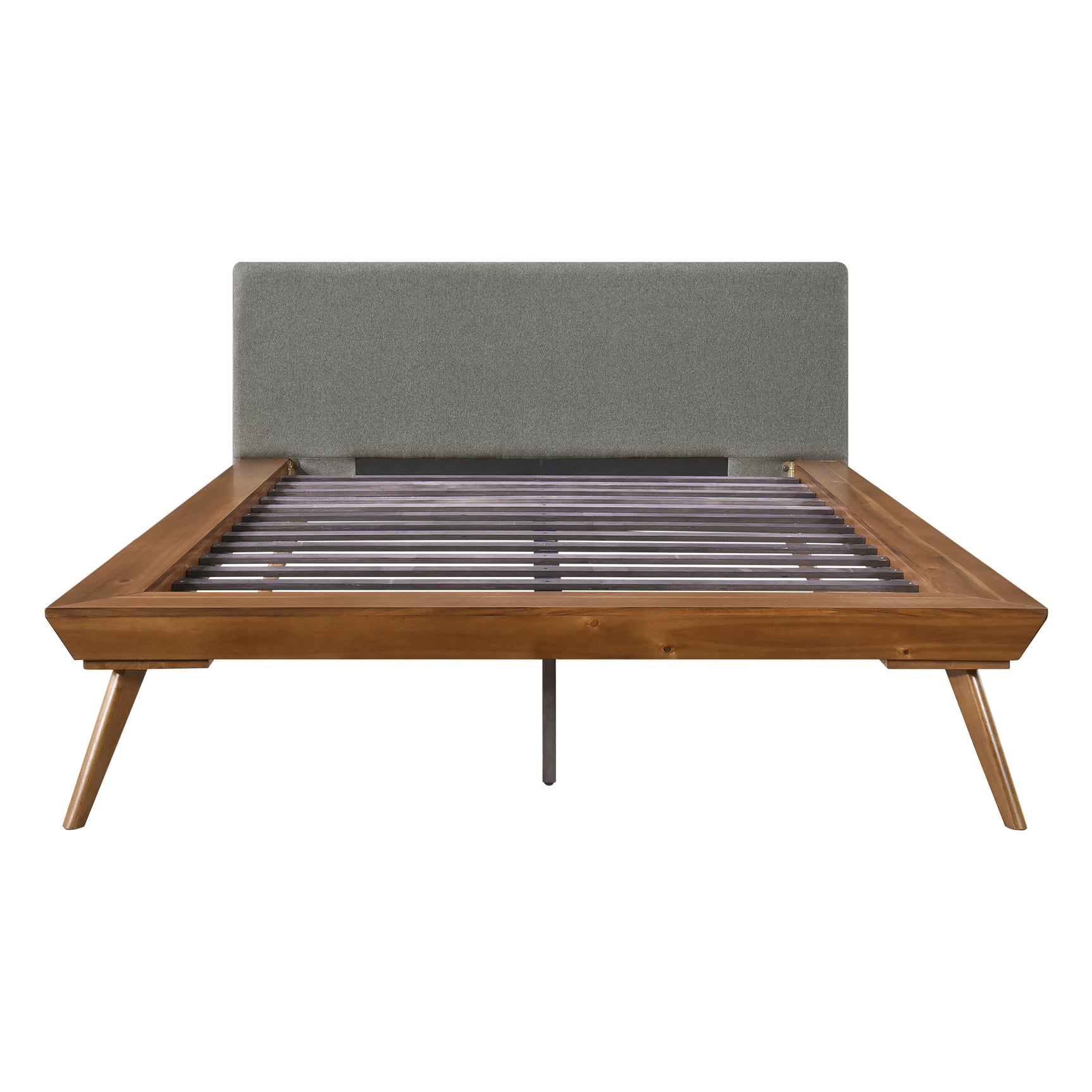 Wrenn Chestnut / Dark Gray Eastern King Platform Bed - Ornate Home