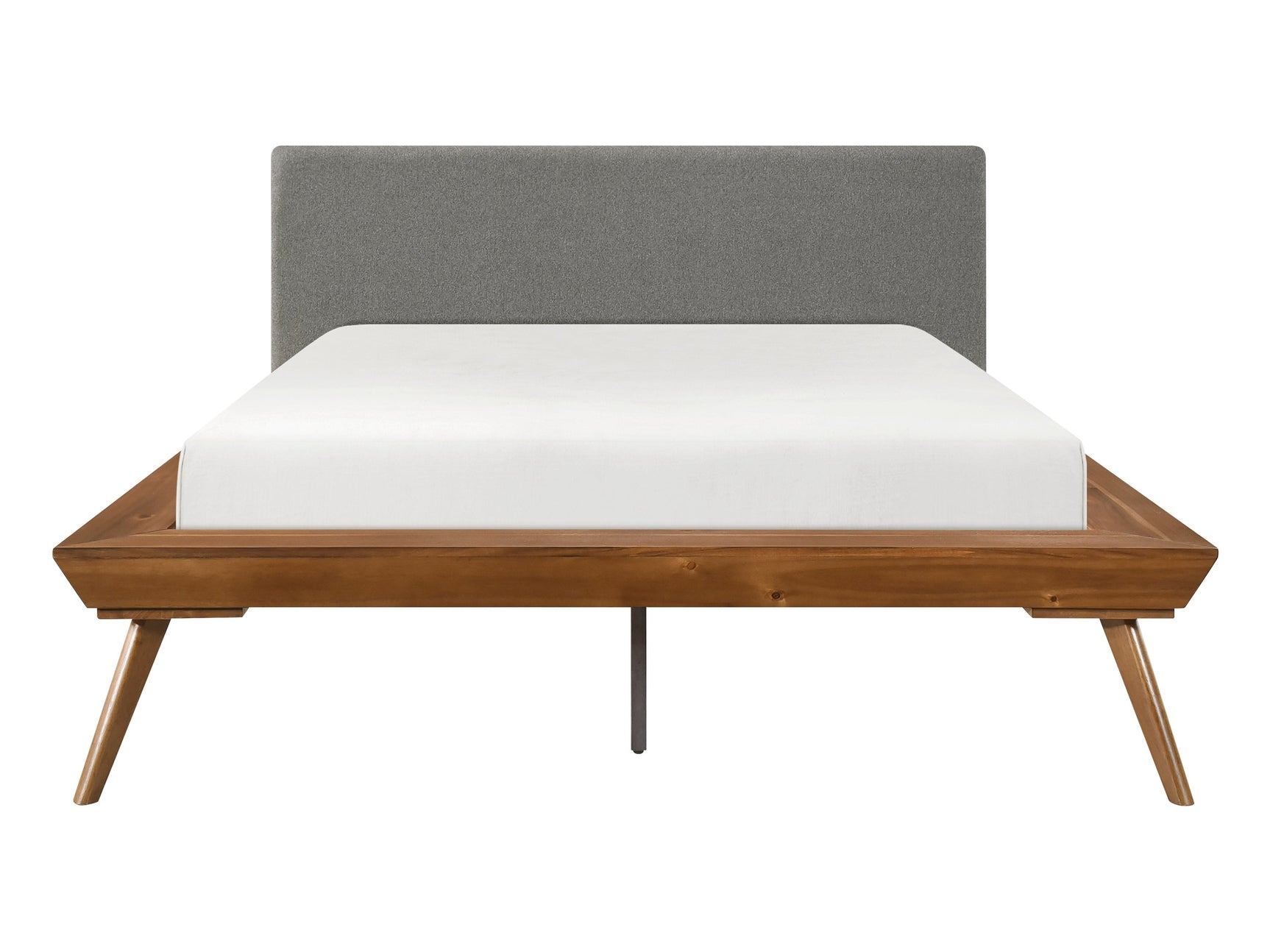 Wrenn Chestnut / Dark Gray Full Platform Bed - Ornate Home