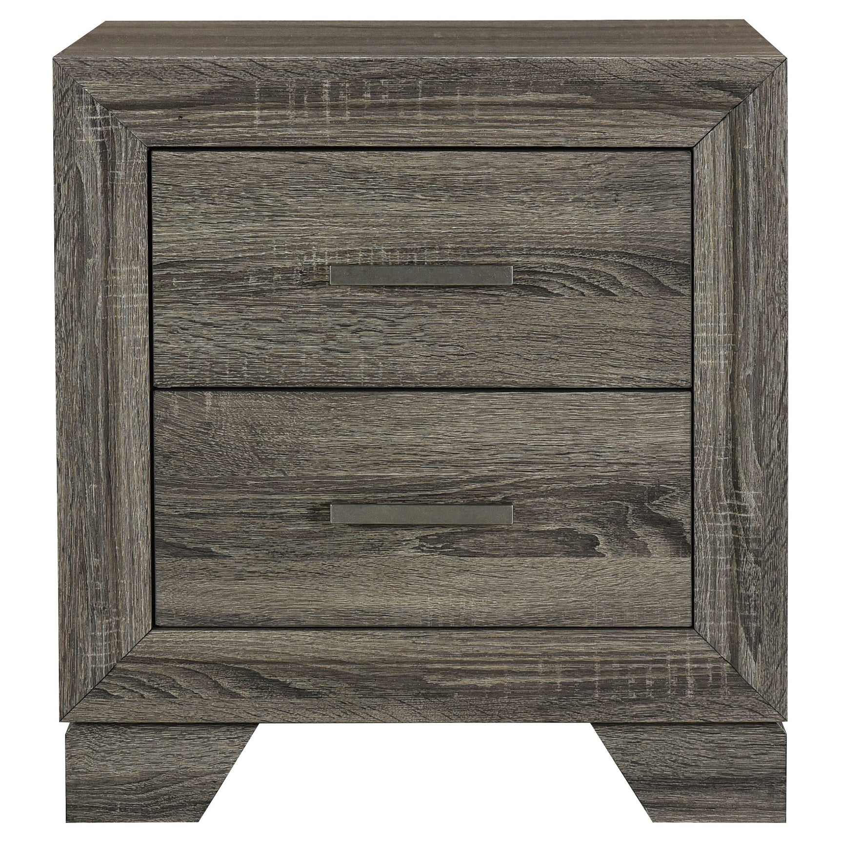Wright Brown Oak Nightstand - Ornate Home
