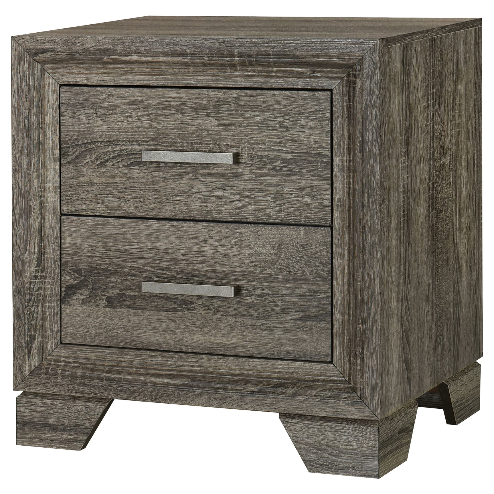 Wright Brown Oak Nightstand - Ornate Home