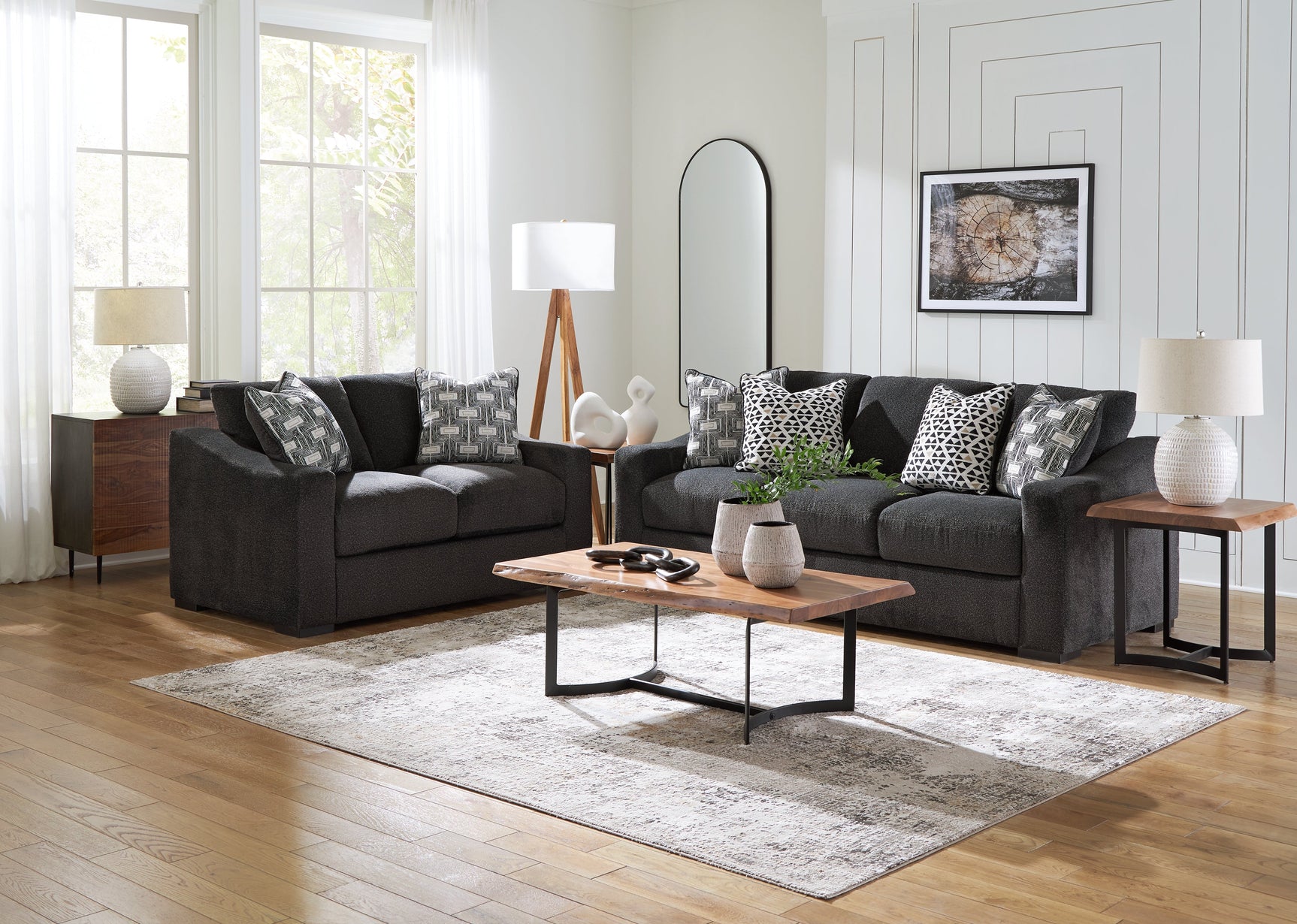 Wryenlynn Onyx Sofa and Loveseat - Ornate Home