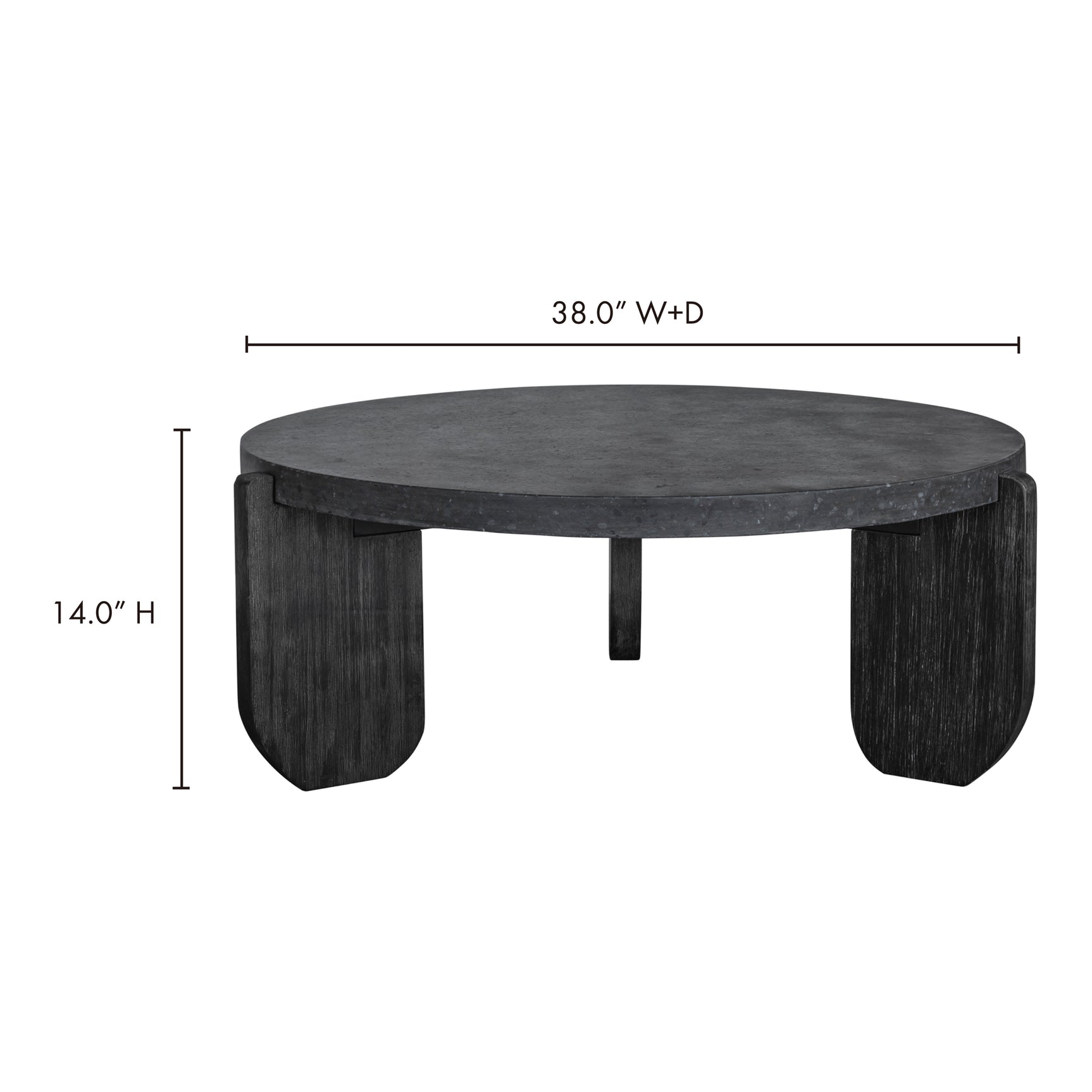 Wunder Black Coffee Table - Ornate Home
