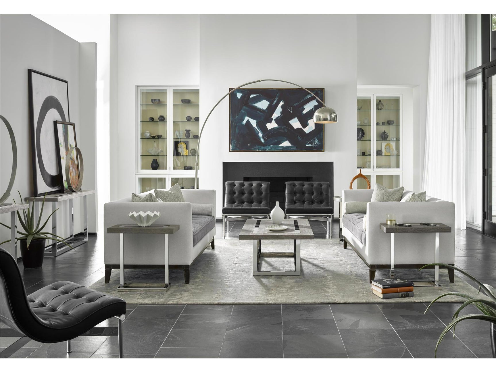 Wyatt Flint Chair Side Table - Ornate Home