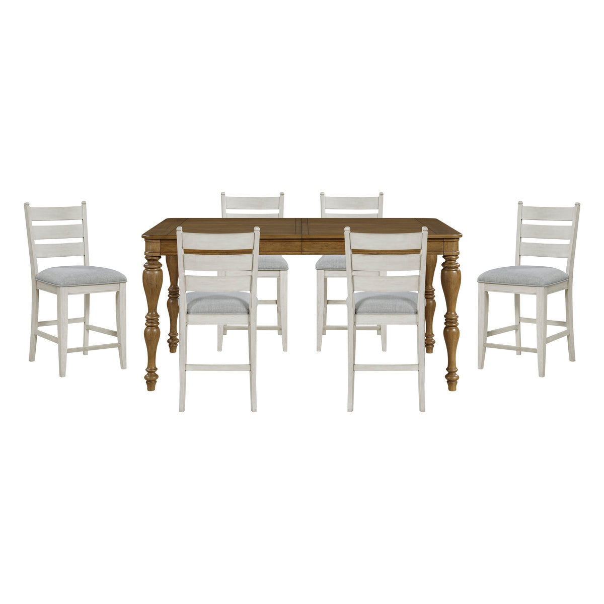 Wyatt Tan 7pc Dining Set - Ornate Home