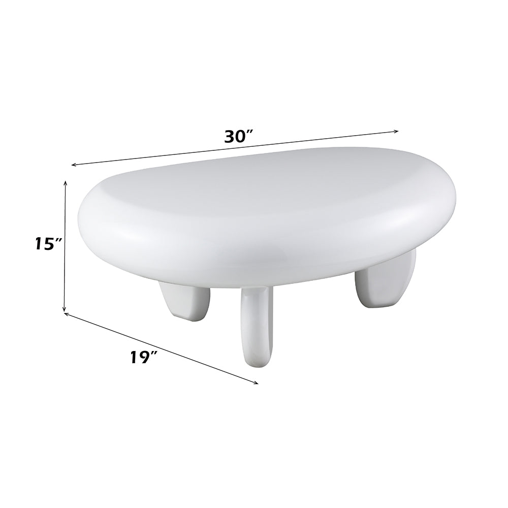 Wylie White High Gloss End Table - Ornate Home
