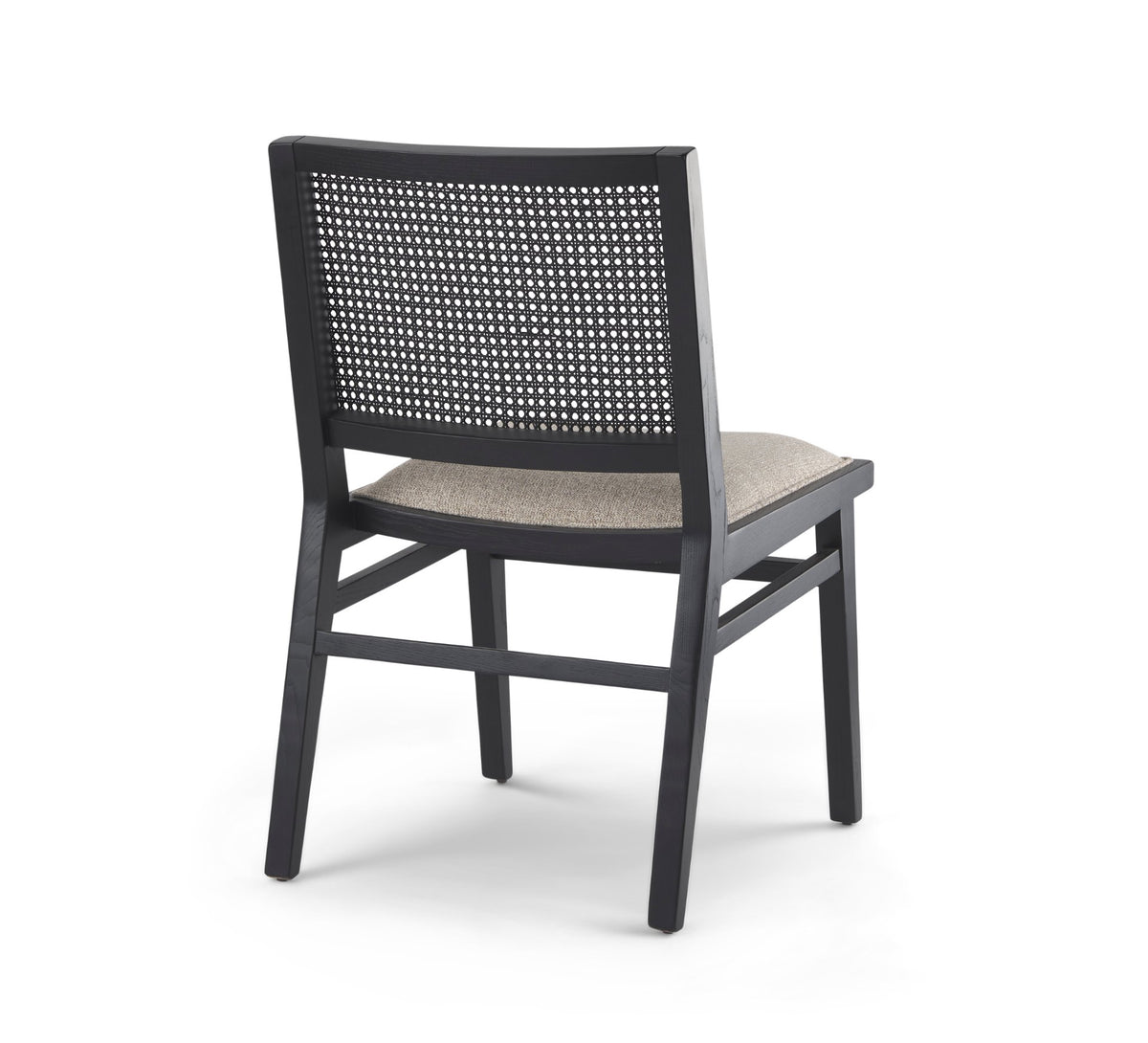 Wynn Beige/Black Cane Back Dining Side Chair (Set of 2)