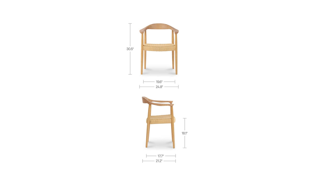 Wynn Natural Dining Chair - Ornate Home