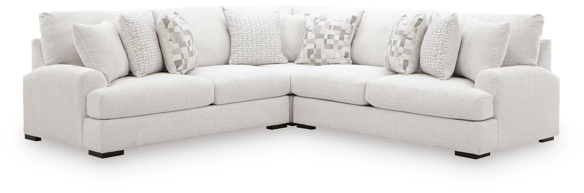 Wynncroft Manor Chalk 3-Piece Sectional - Ornate Home