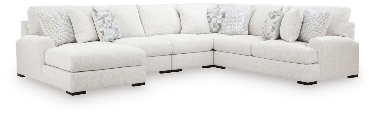 Wynncroft Manor Chalk 5-Piece Sectional with Left-Arm Facing Chaise (Online Special Price) - Ornate Home