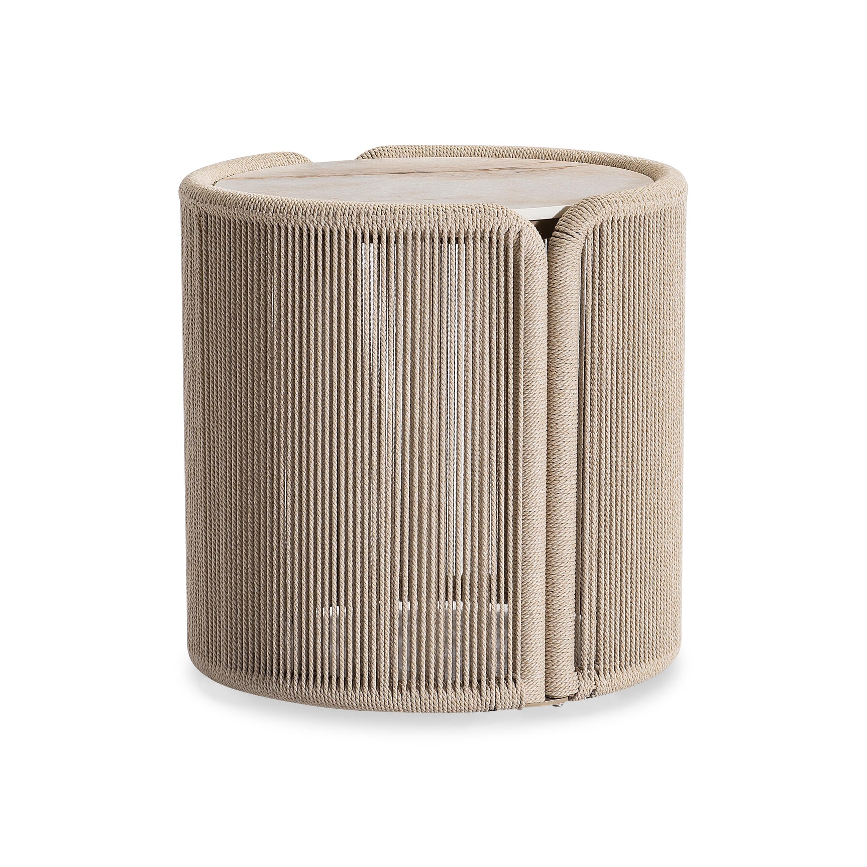Trellis Brown Outdoor Side Table