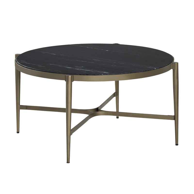 Xander Black/Gold Cocktail Table - Ornate Home