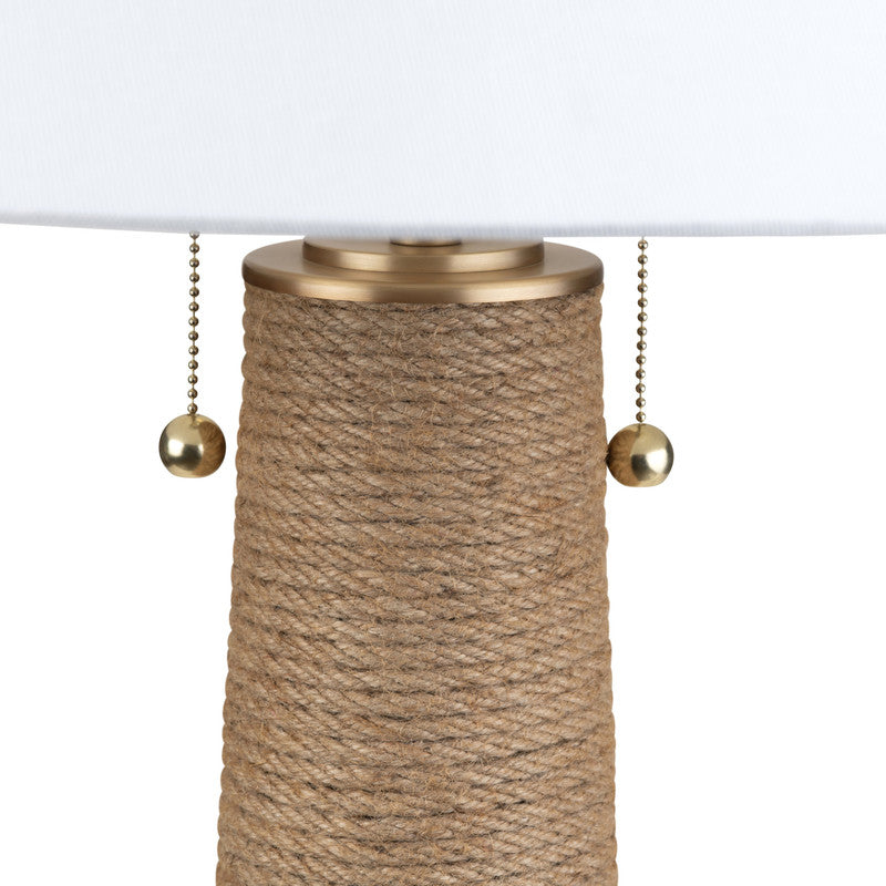 Xander Natural/White Floor Lamp - Ornate Home