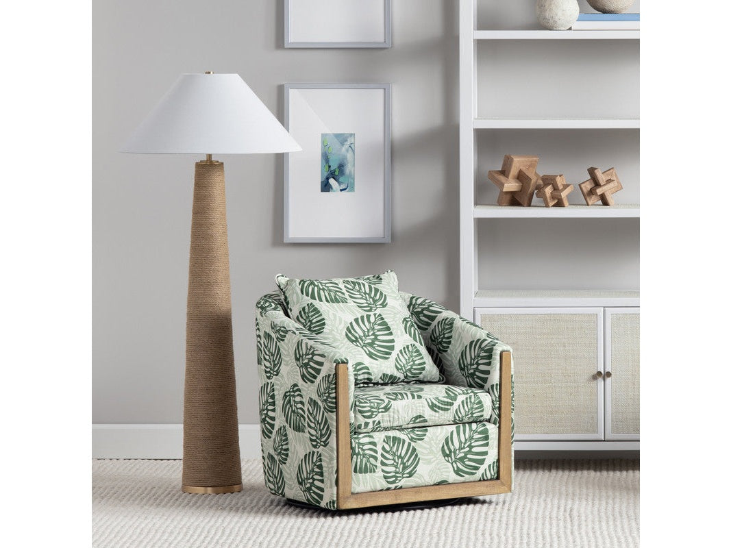 Xander Natural/White Floor Lamp - Ornate Home