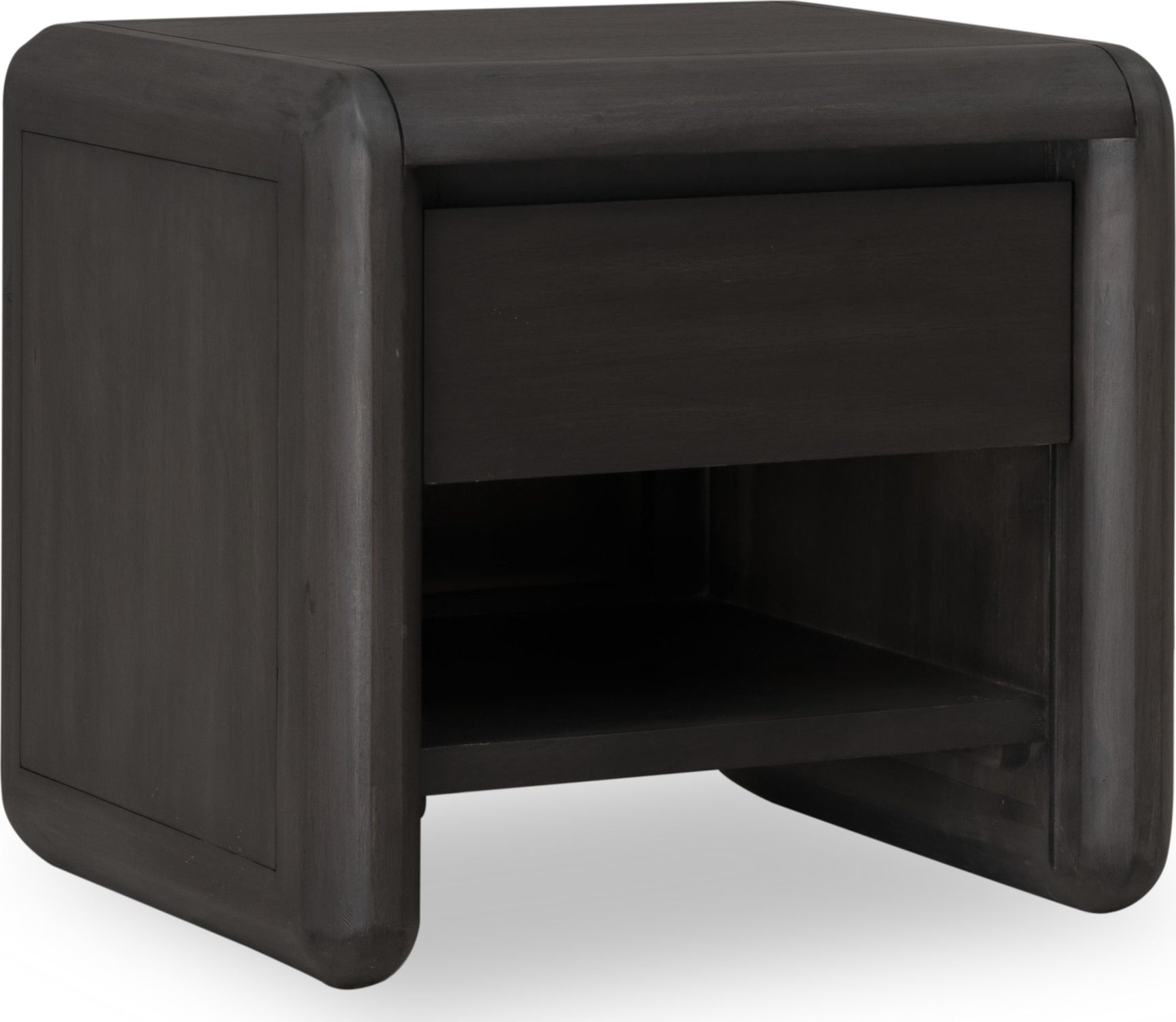 Xolani Jaguar One Drawer Acacia Wood Nightstand - Ornate Home