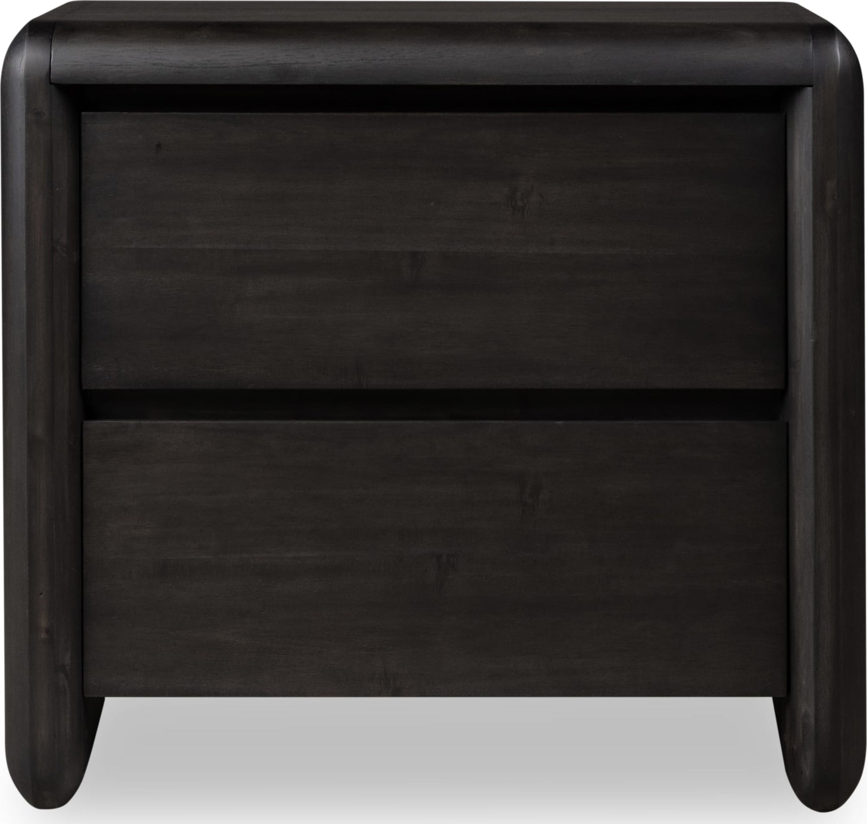 Xolani Jaguar Two Drawer Acacia Wood Nightstand - Ornate Home