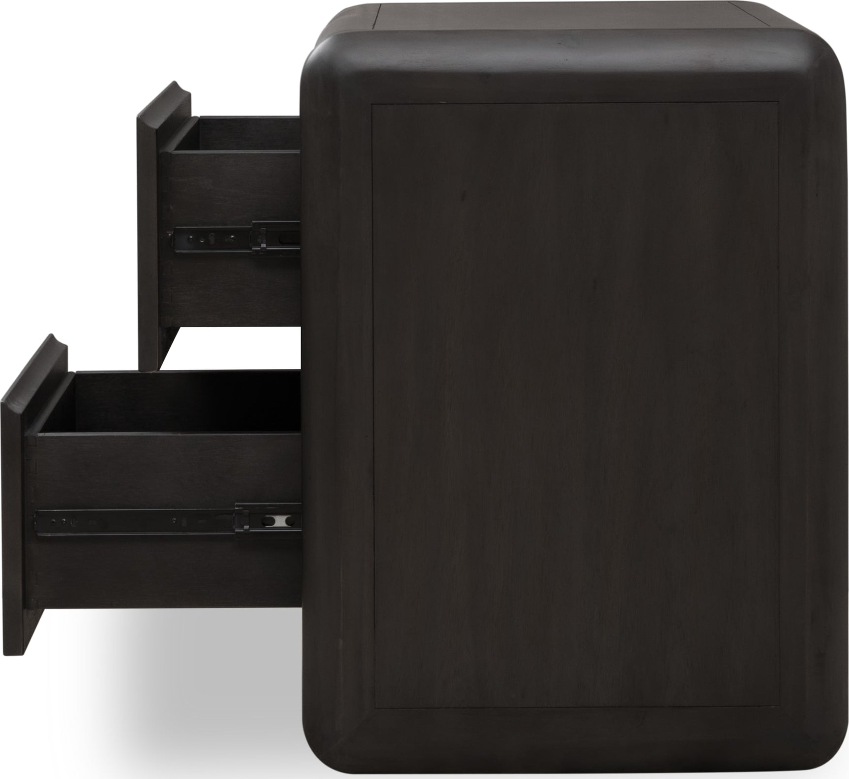 Xolani Jaguar Two Drawer Acacia Wood Nightstand - Ornate Home