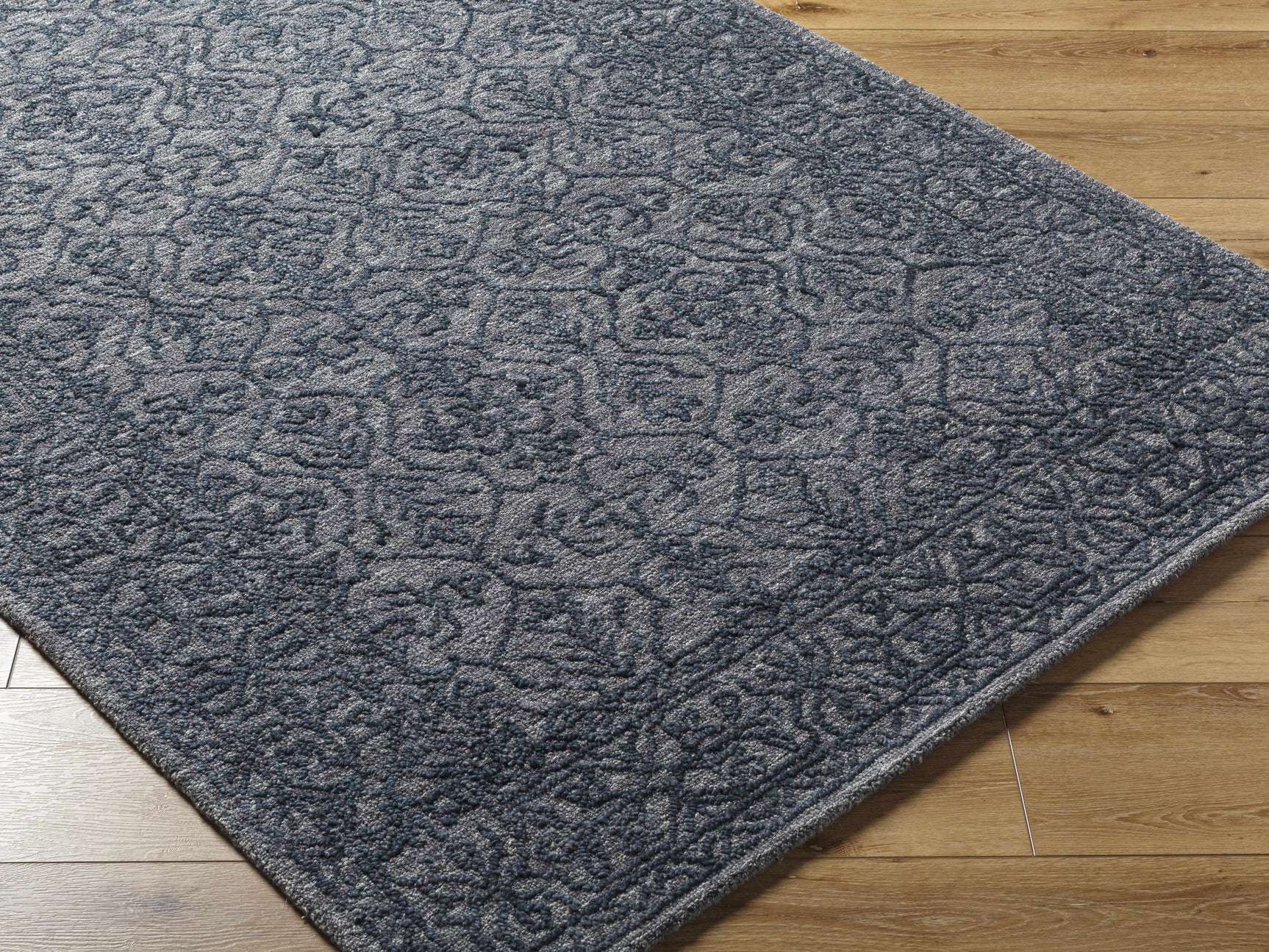 Yadid Black Wool Area Rug - Ornate Home