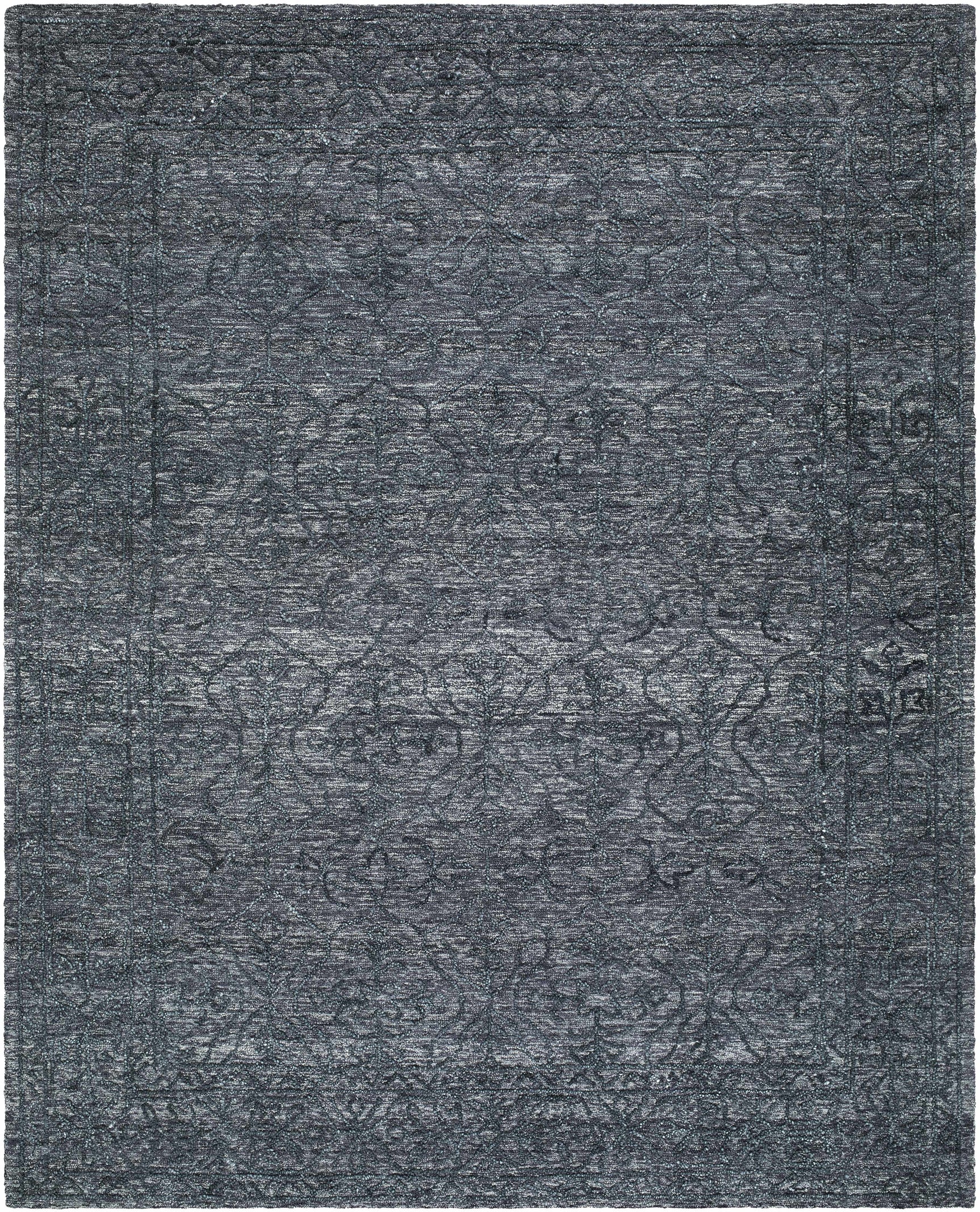 Yadid Black Wool Area Rug - Ornate Home