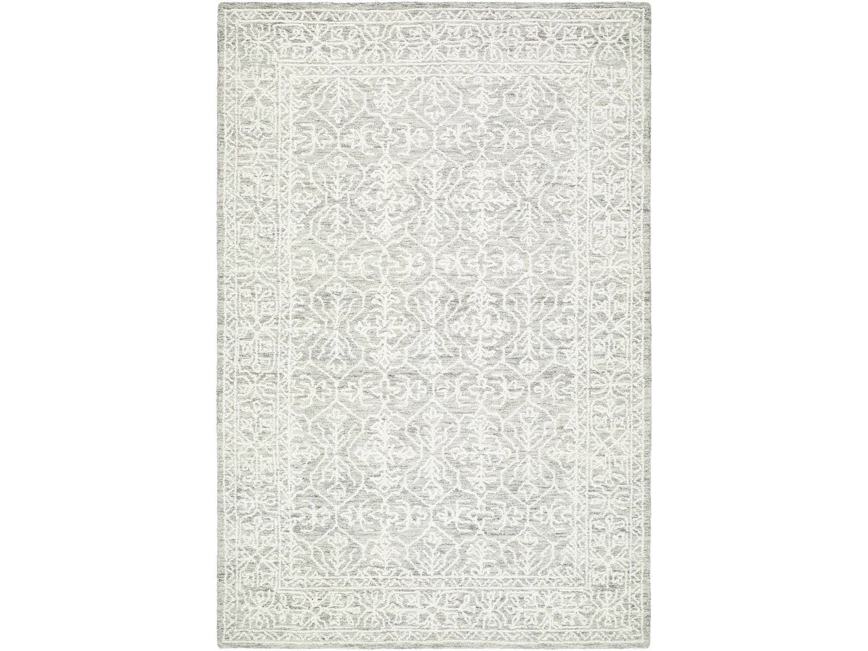 Yadid Gray Wool Area Rug - Ornate Home