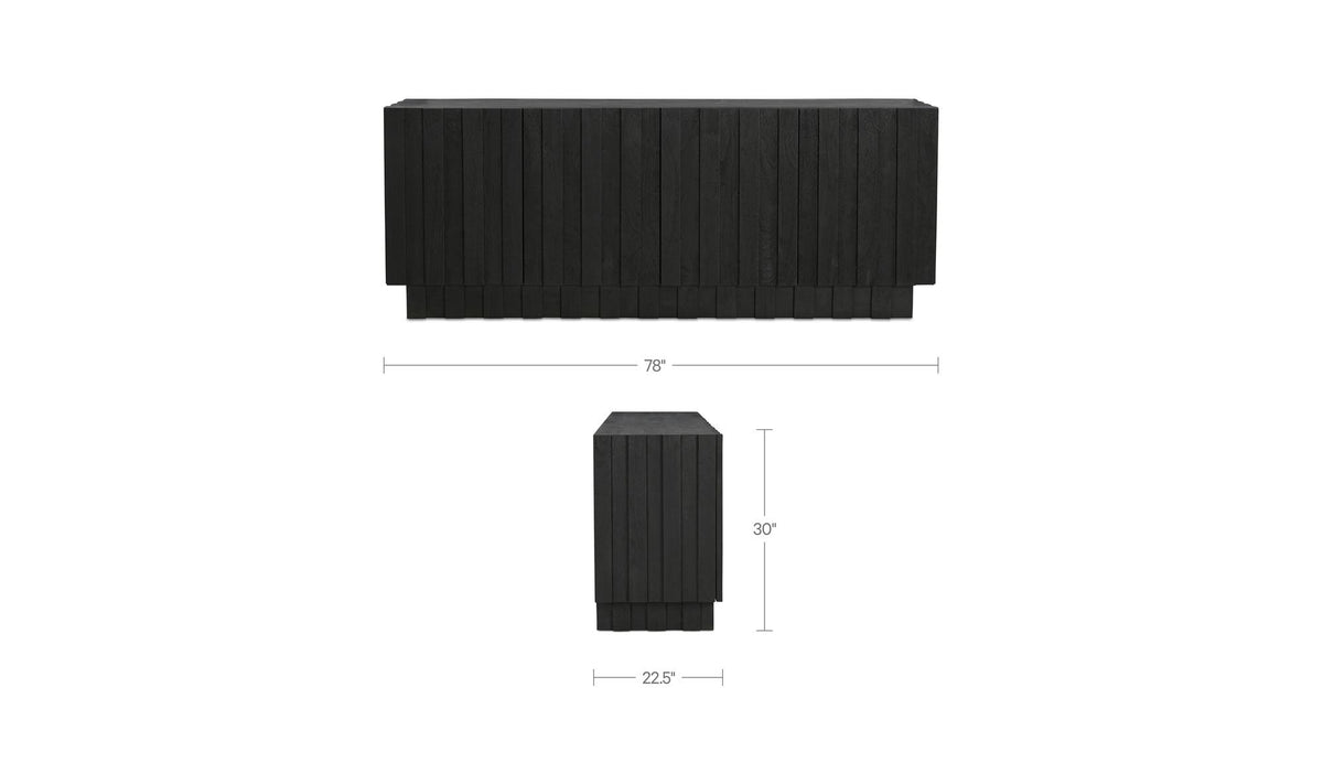 Yale Black Sideboard - Ornate Home