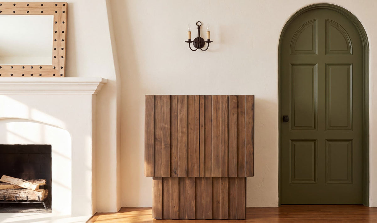 Yale Brown Bar Cabinet - Ornate Home