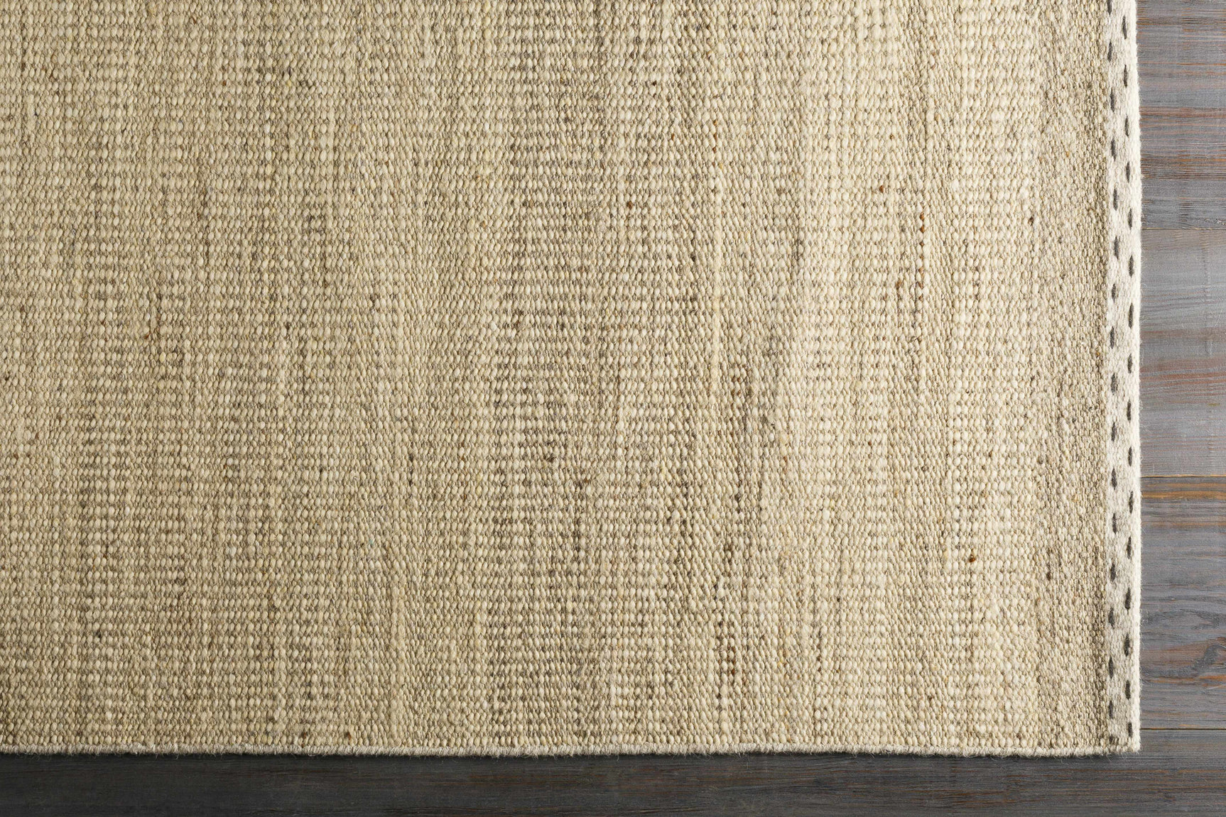 Yaniklar Beige Flat Woven Wool Rug - Ornate Home