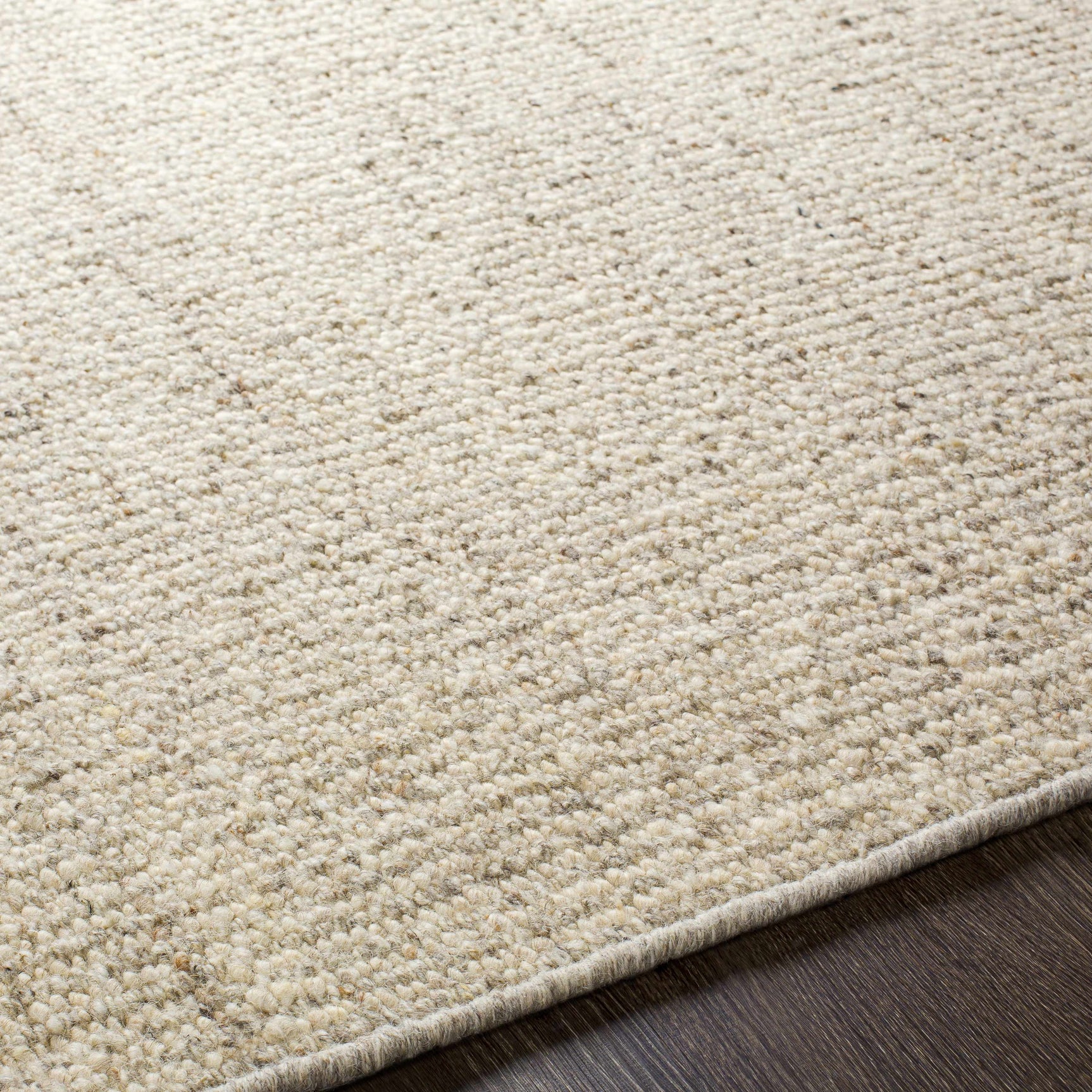 Yaniklar Beige Flat Woven Wool Rug - Ornate Home