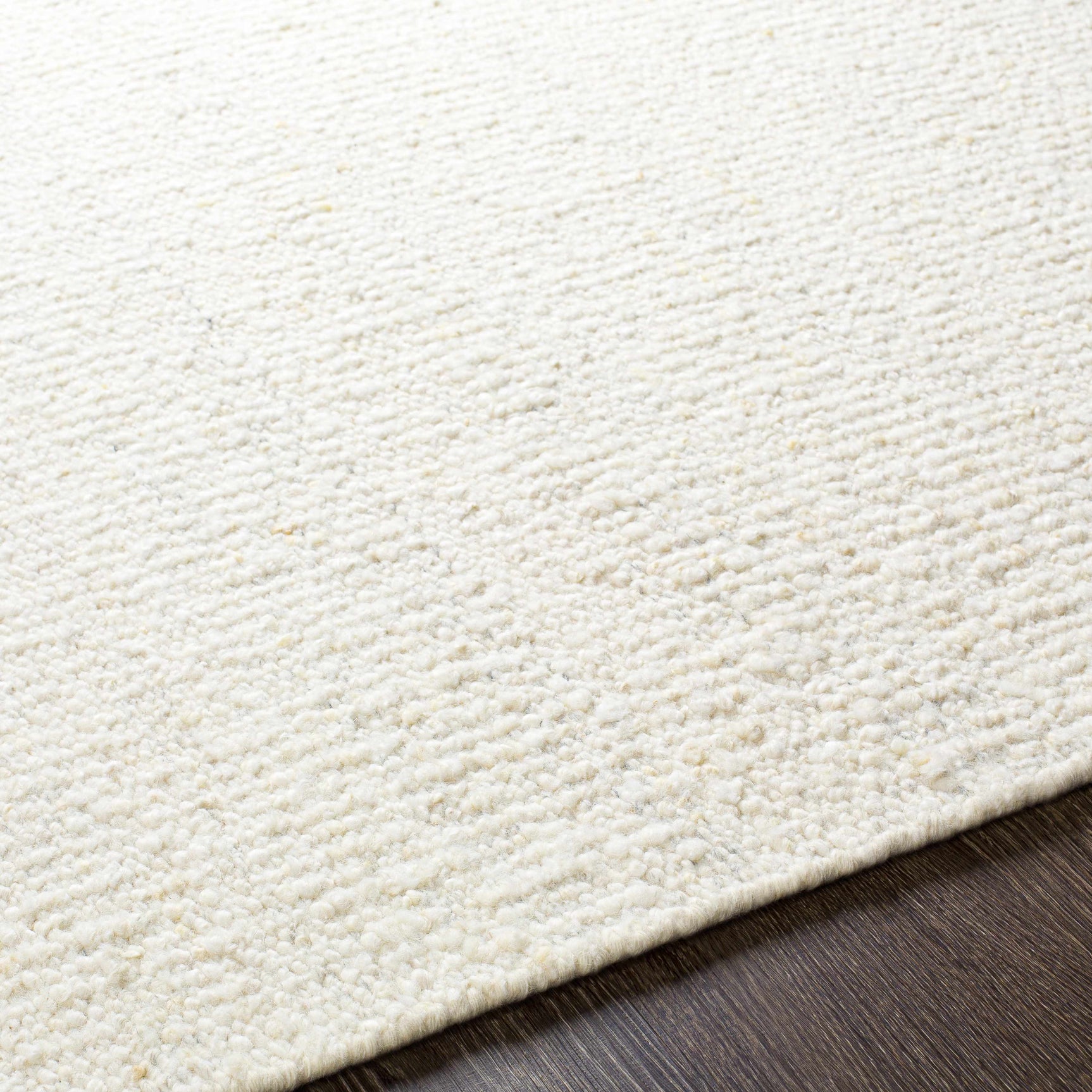 Yaniklar Cream Flat Woven Wool Rug - Ornate Home