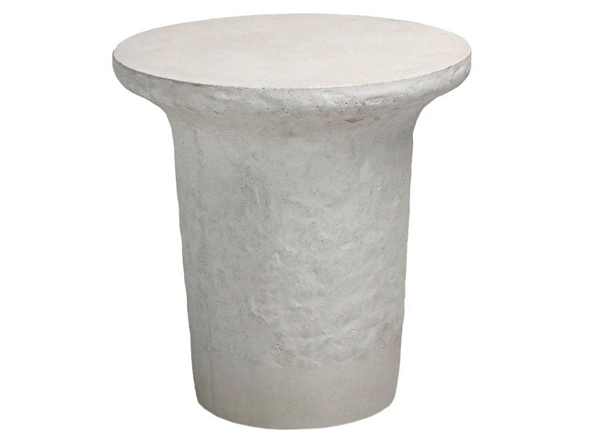 Yanis White Outdoor Side Table - Ornate Home
