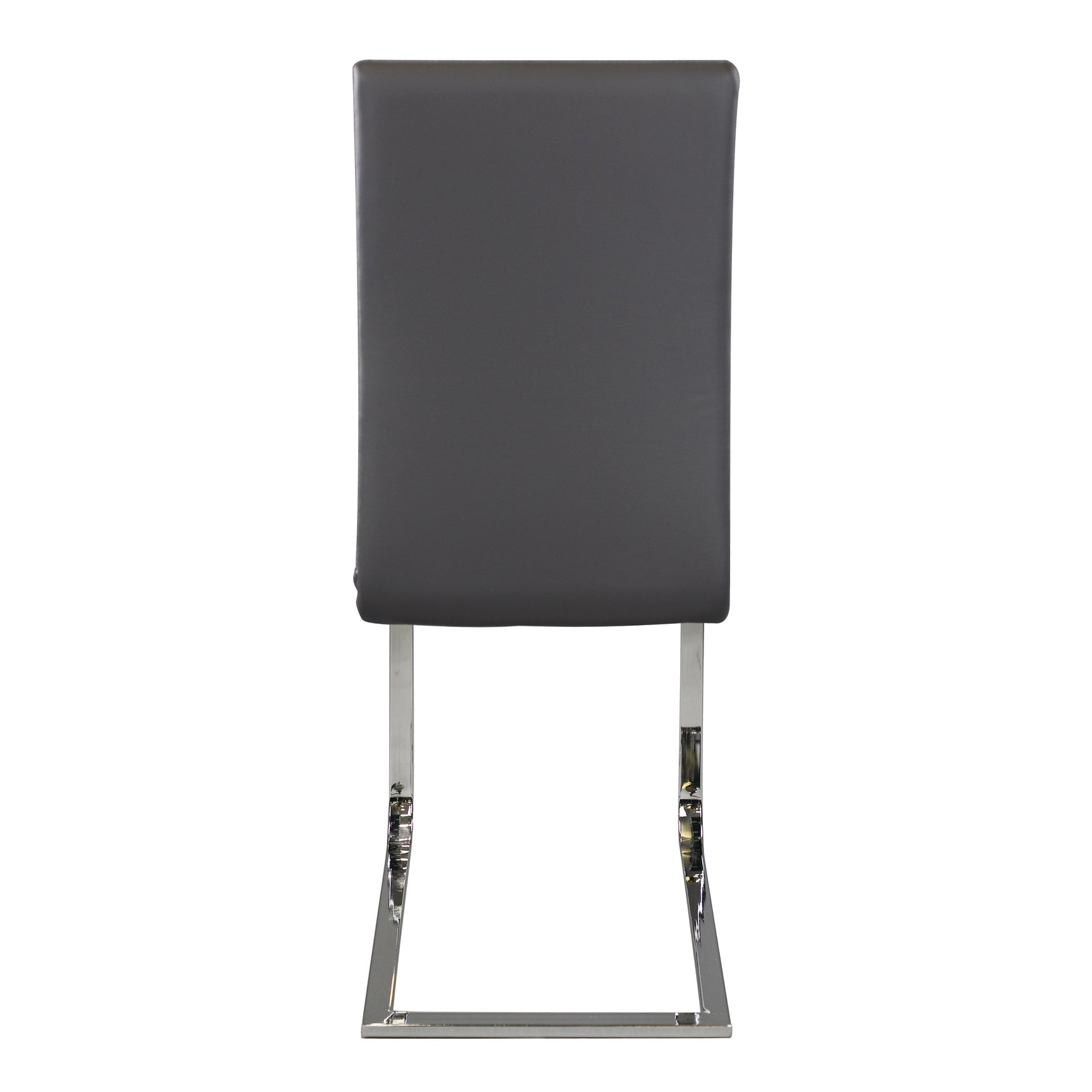 Yannis Chrome Metal/Gray Side Chair (Set of 2) - Ornate Home