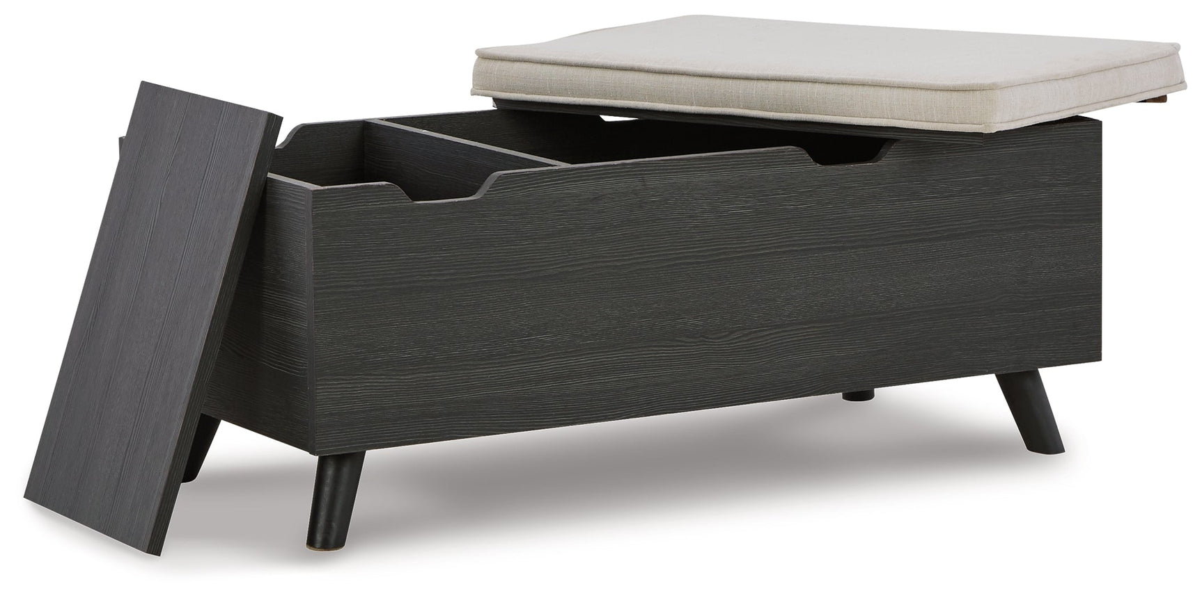 Yarlow Linen/Gray Storage Bench (Online Special Price) - Ornate Home