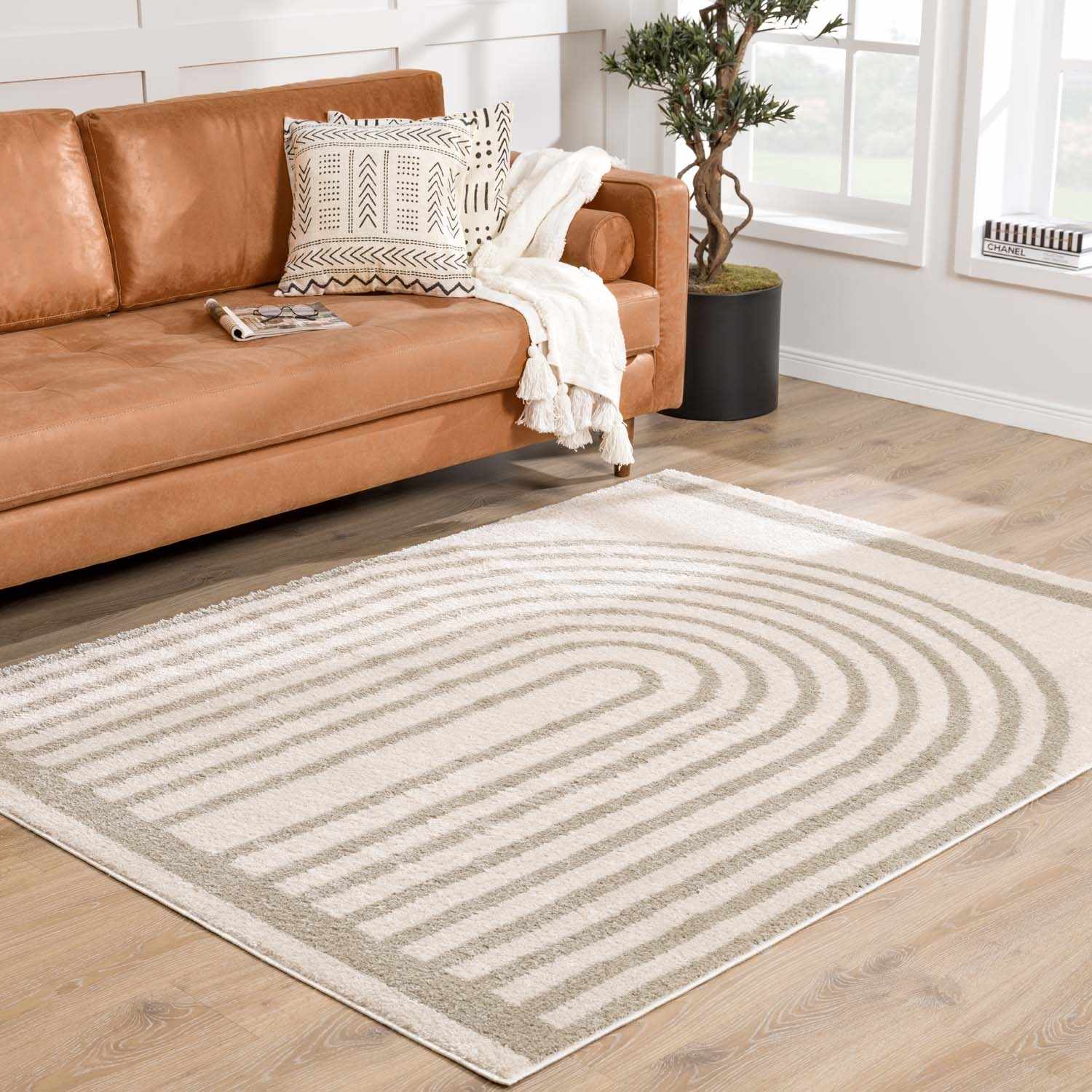 Yasuo Gray Washable Area Rug - Ornate Home