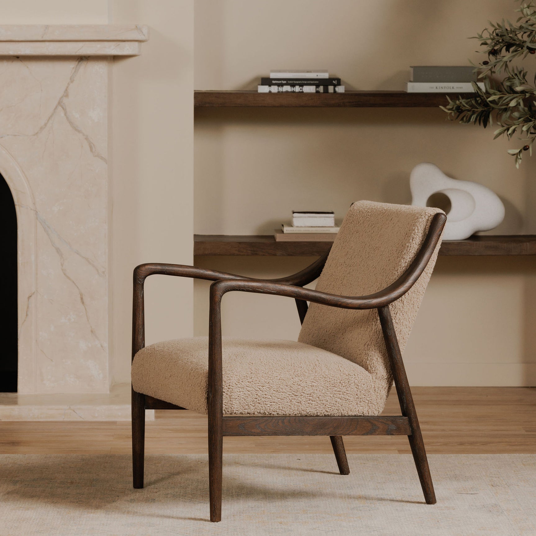 Yates Beige Accent Chair - Ornate Home