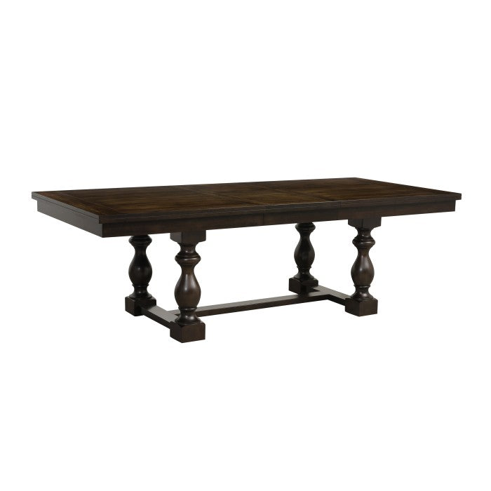 Yates Burnished Dark Oak Dining Table - Ornate Home