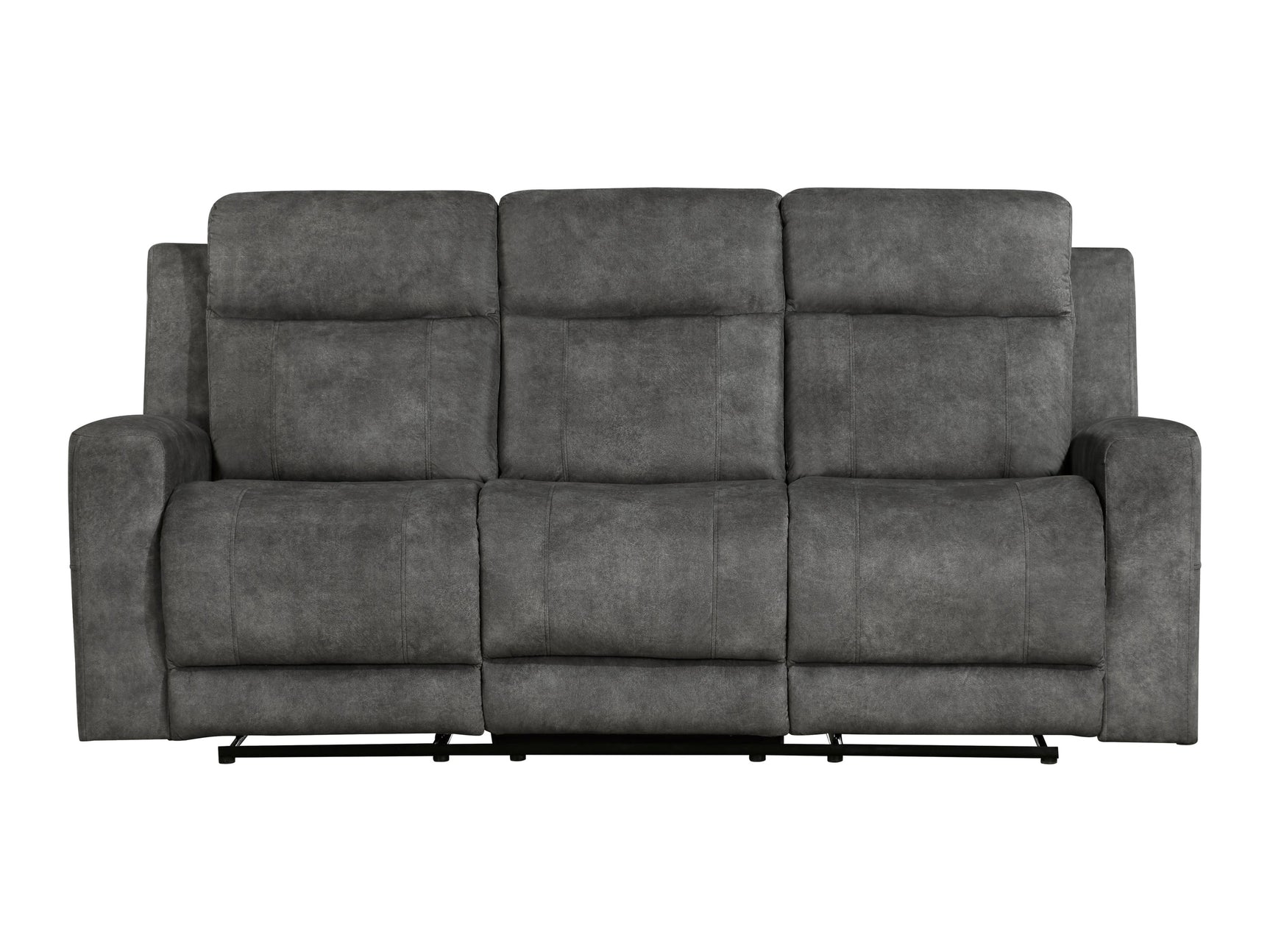 Yates Dark Gray Double Reclining Sofa - Ornate Home