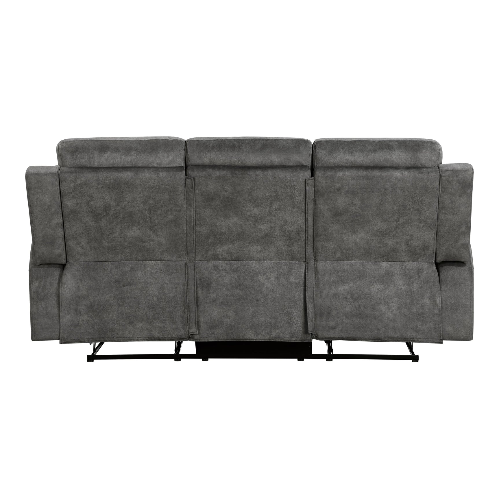Yates Dark Gray Double Reclining Sofa - Ornate Home