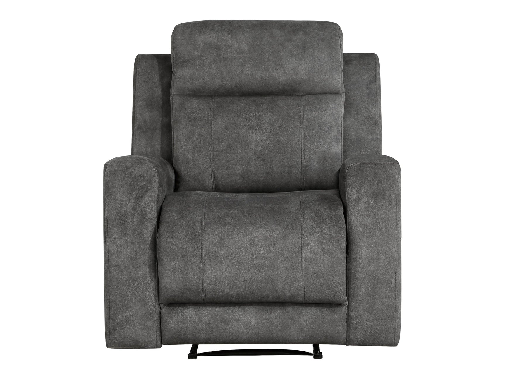 Yates Dark Gray Reclining Chair - Ornate Home