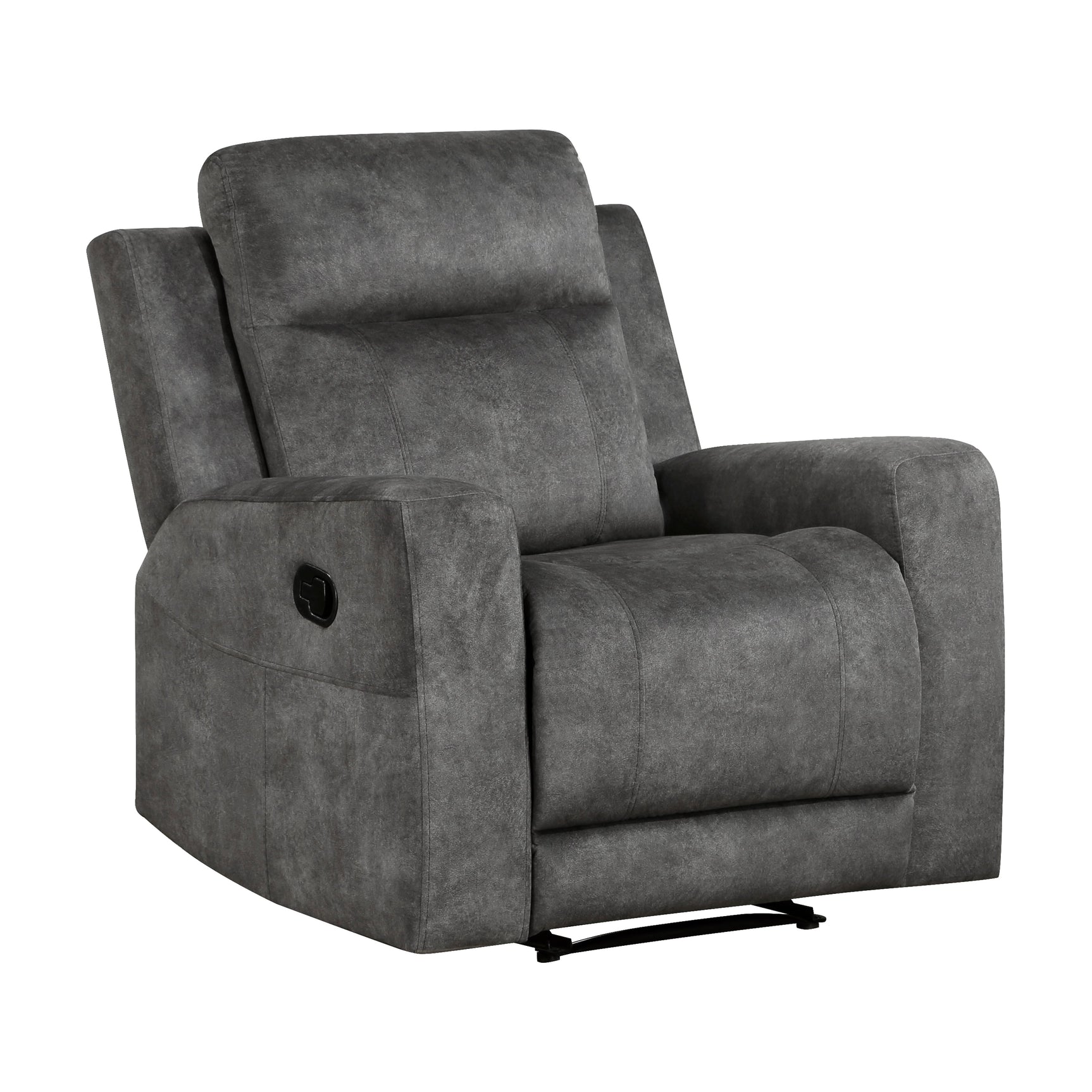 Yates Dark Gray Reclining Chair - Ornate Home