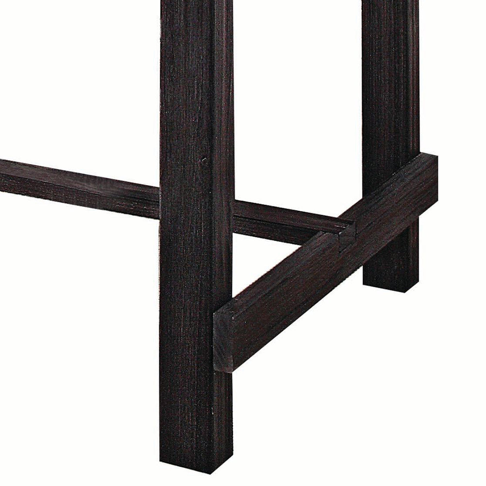 Yelena Marble & Weathered Espresso Counter Height Table - Ornate Home