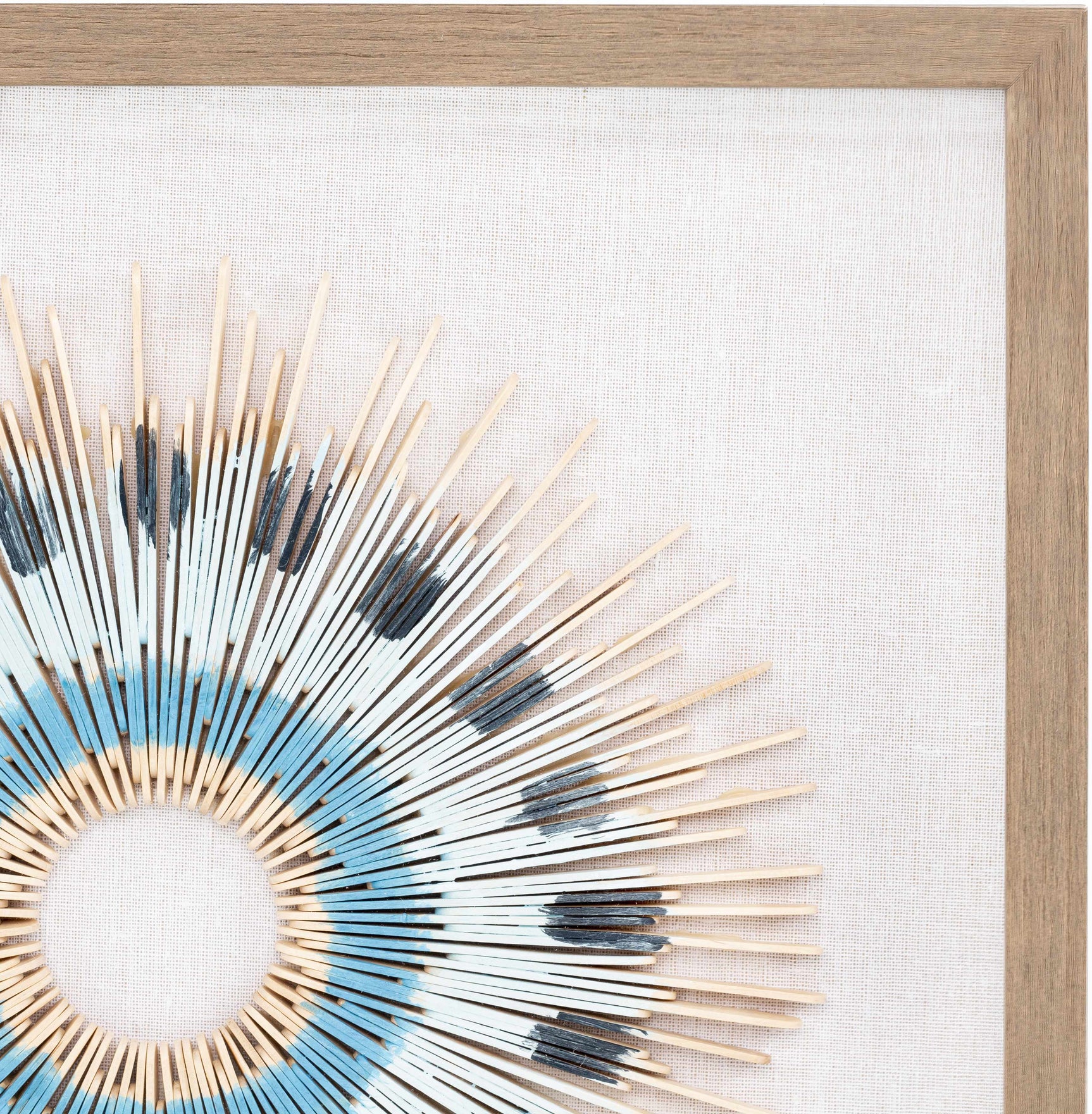 Yenice Natural Wood Geometric Wall Art Set Of Two - Ornate Home