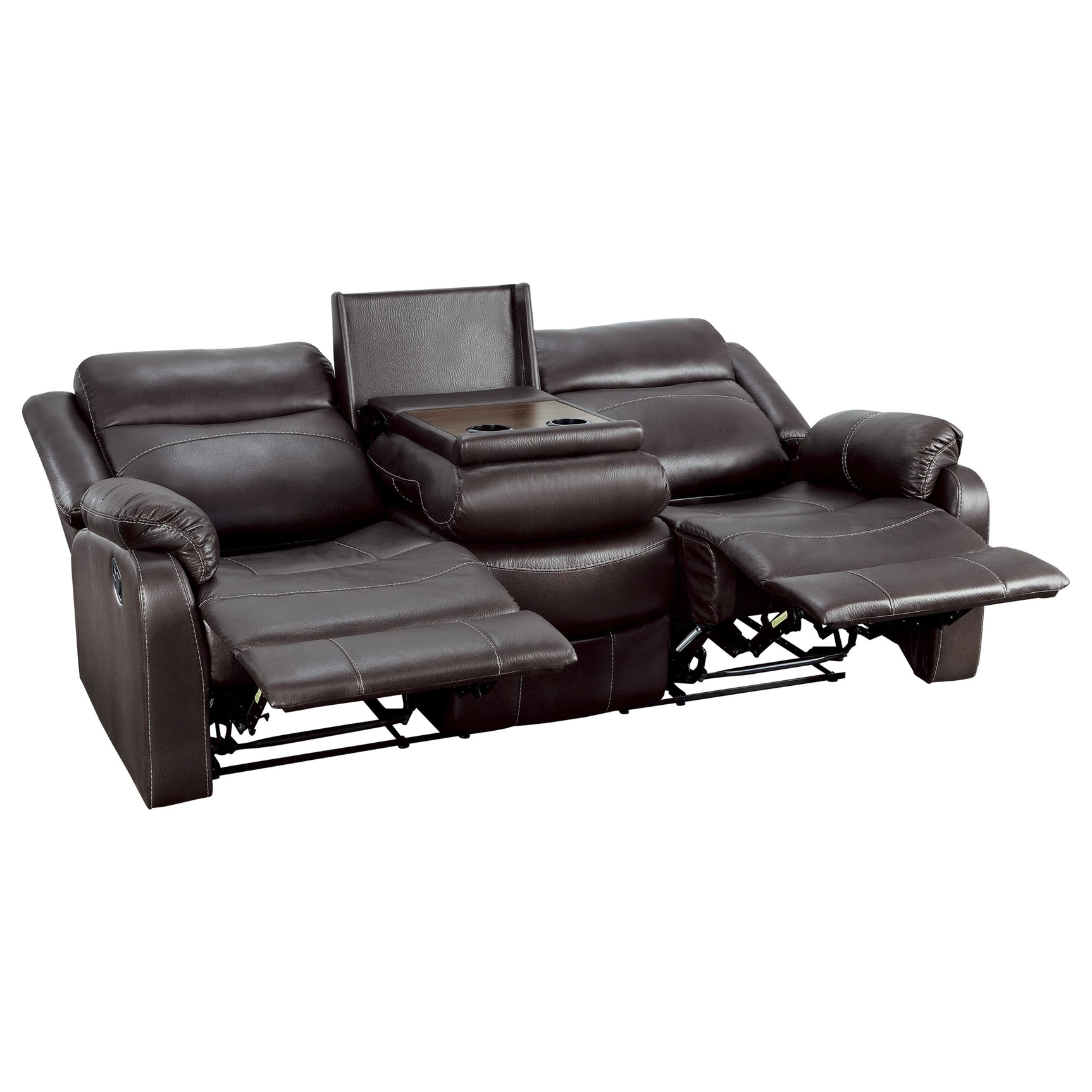Yerba Brown Double Reclining Sofa - Ornate Home