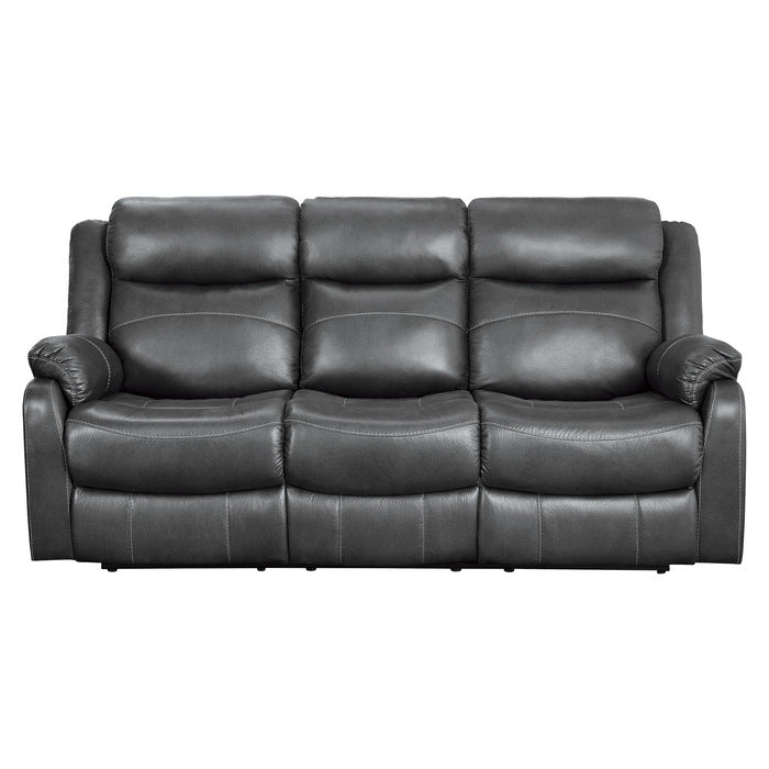 Yerba Gray Double Reclining Sofa - Ornate Home