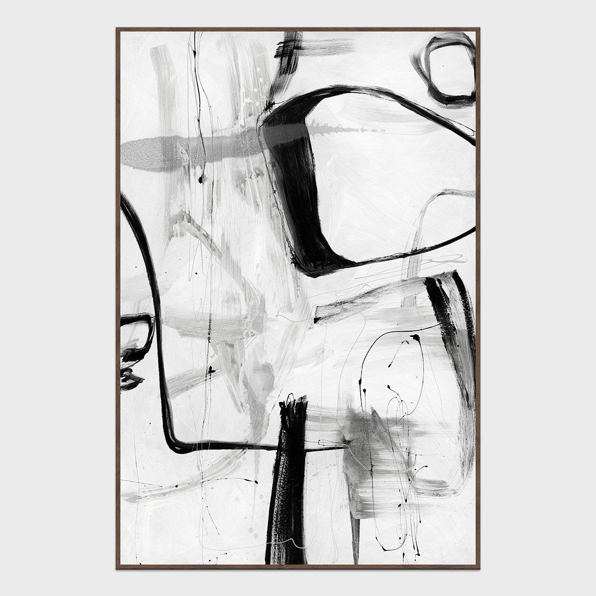 Yin White/Black Painting Art by Buddy Whitlock - Ornate Home